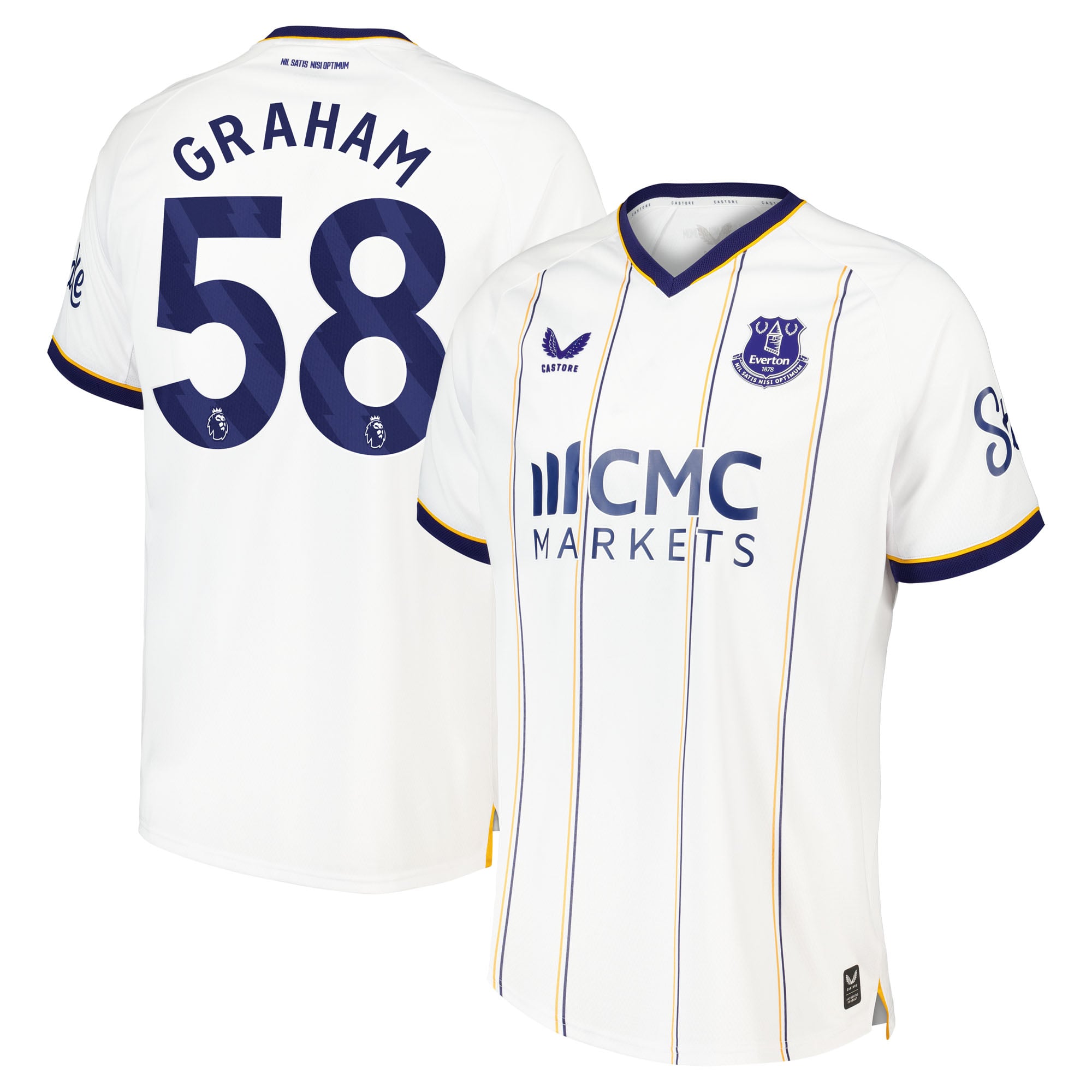 Everton Castore Away Pro Shirt 2026-27 with Graham 58 printing