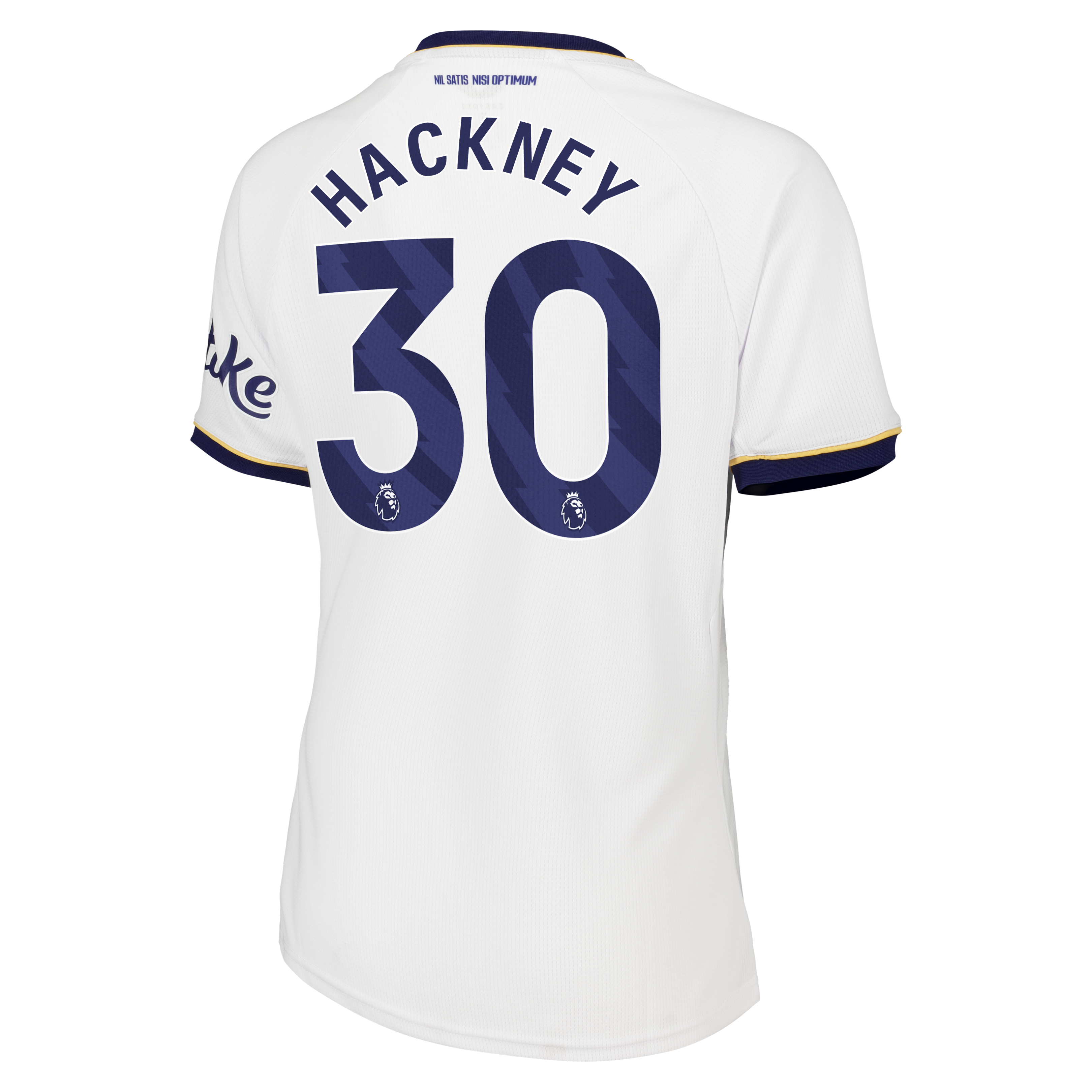 Everton Castore Away Shirt 2026-27 - Womens with Hackney 30 printing, , rebel_hi-res