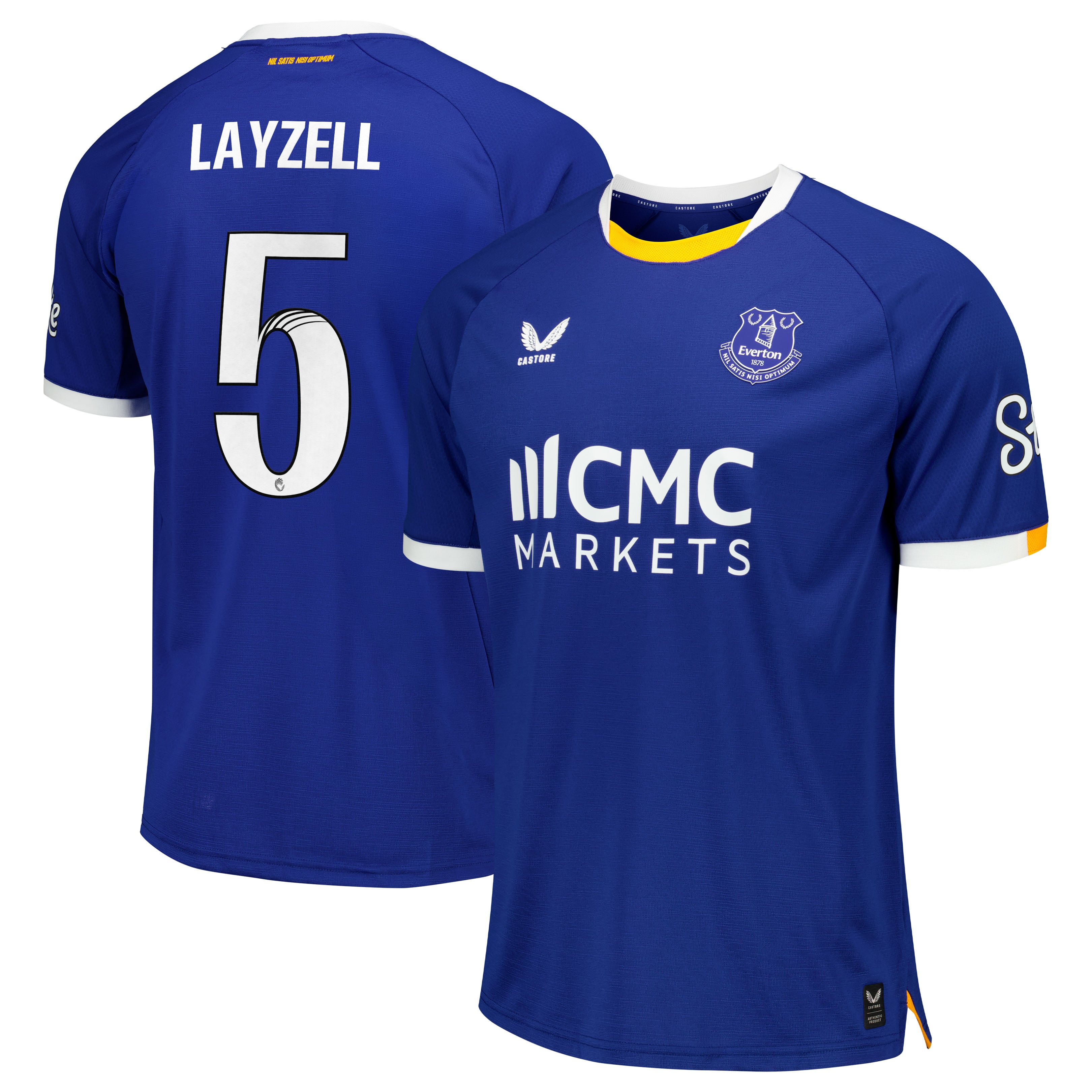 Everton WSL Castore Home Pro Shirt 2026-27 with Layzell 5 printing