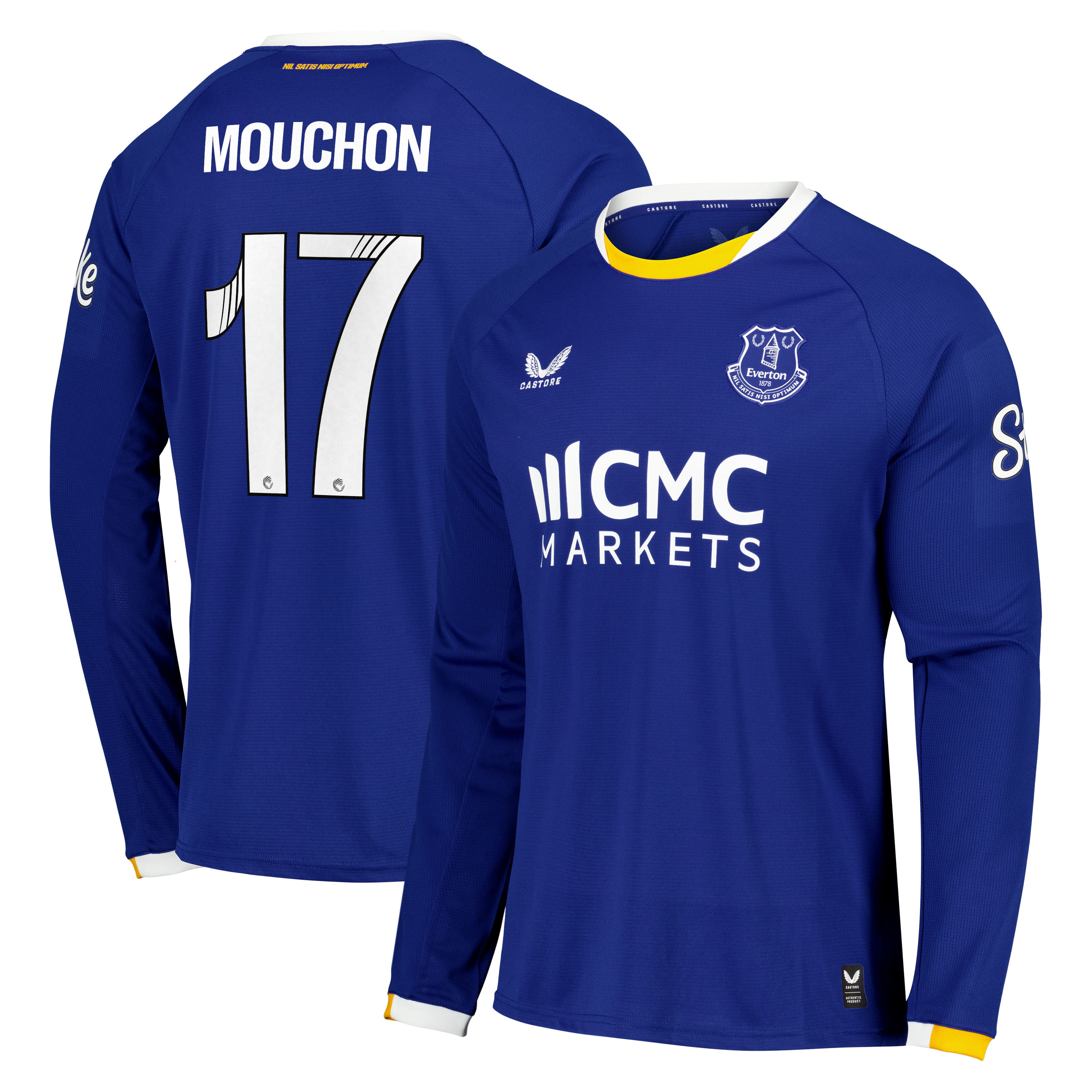 Everton WSL Castore Home Replica Shirt 2026-27 - Long Sleeve with Mouchon 17 printing
