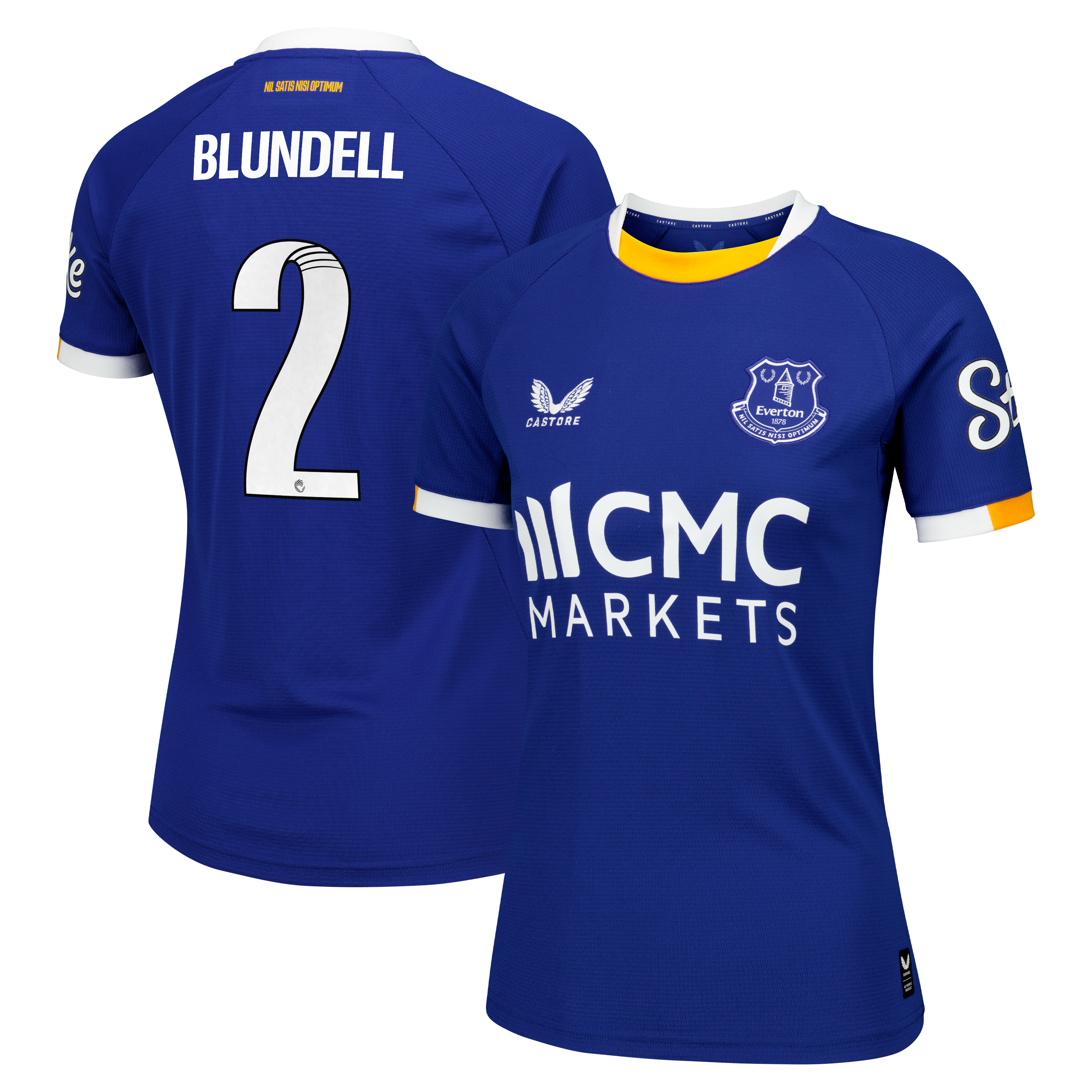 Everton WSL Castore Home Replica Shirt 2026-27 - Womens with Blundell 2 printing
