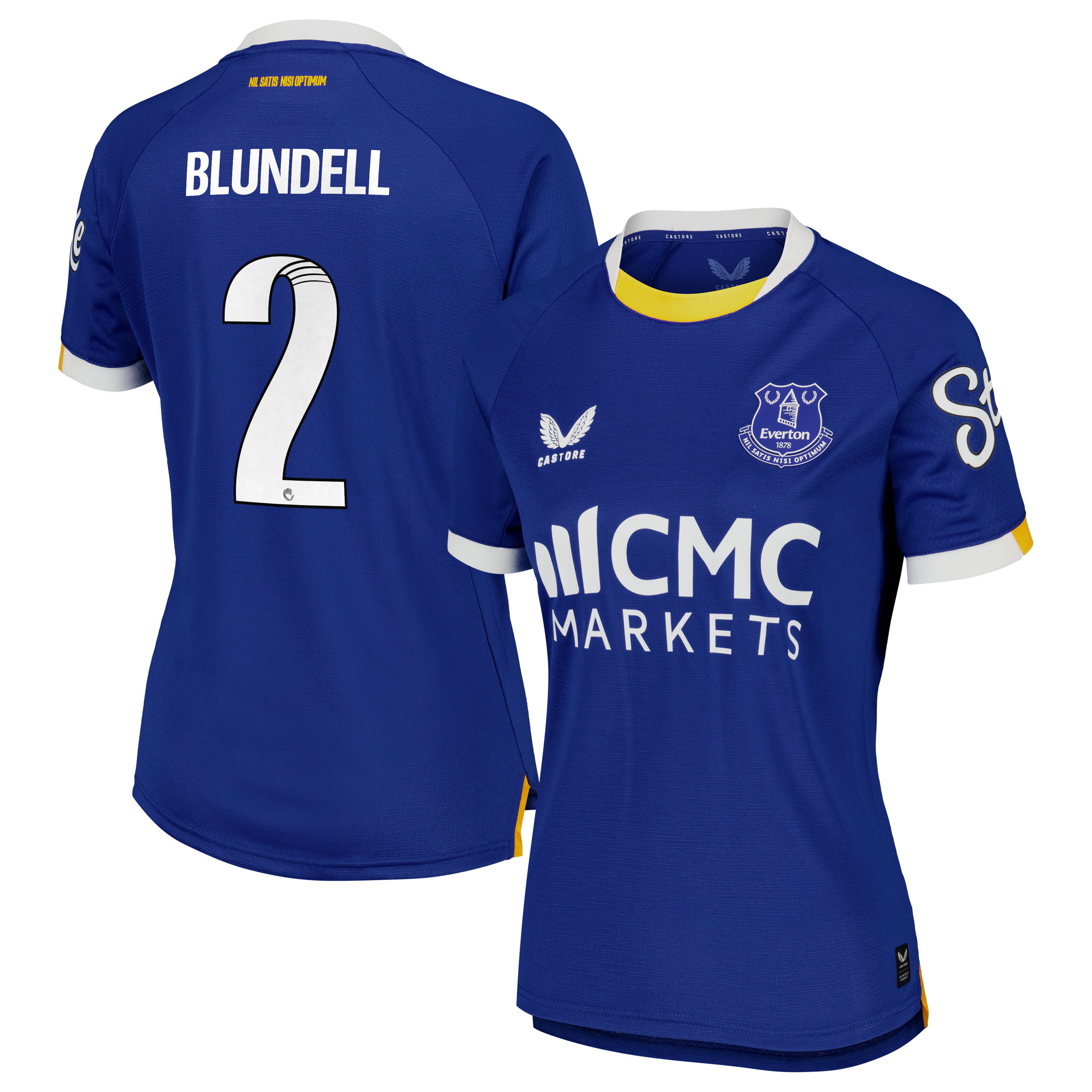 Everton WSL Castore Home Pro Shirt 2026-27 - Womens with Blundell 2 printing