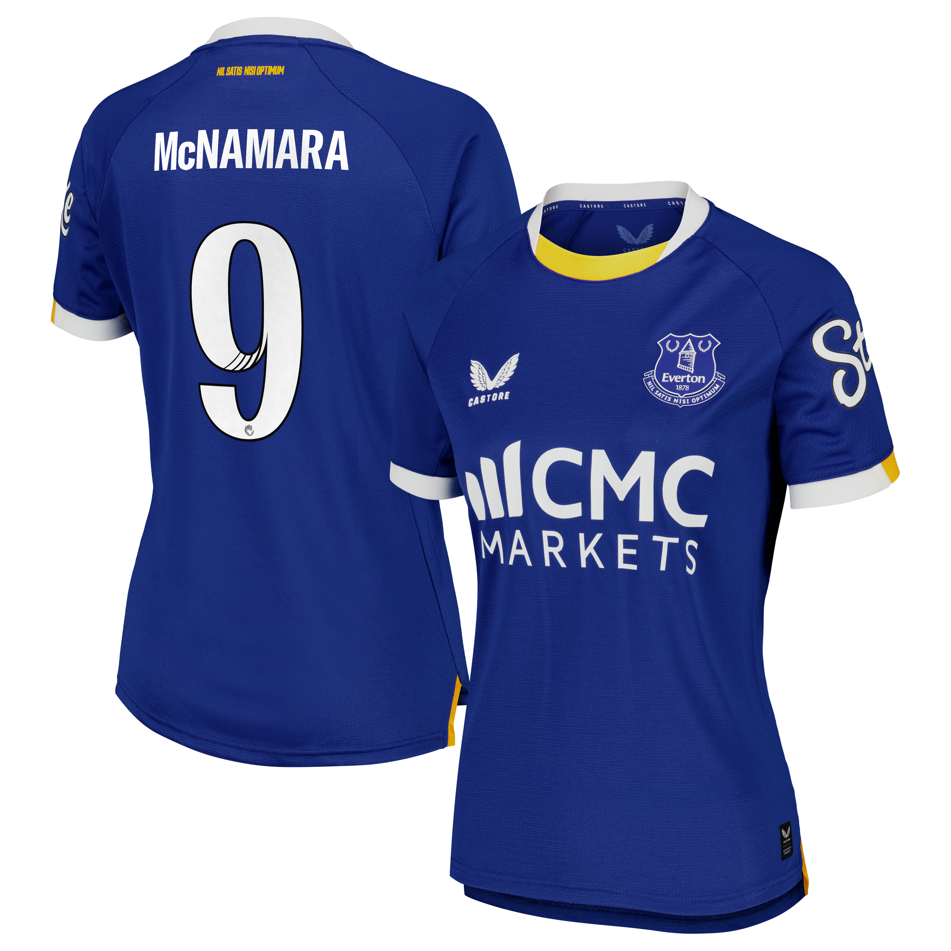 Everton WSL Castore Home Pro Shirt 2026-27 - Womens with McNamara 9 printing