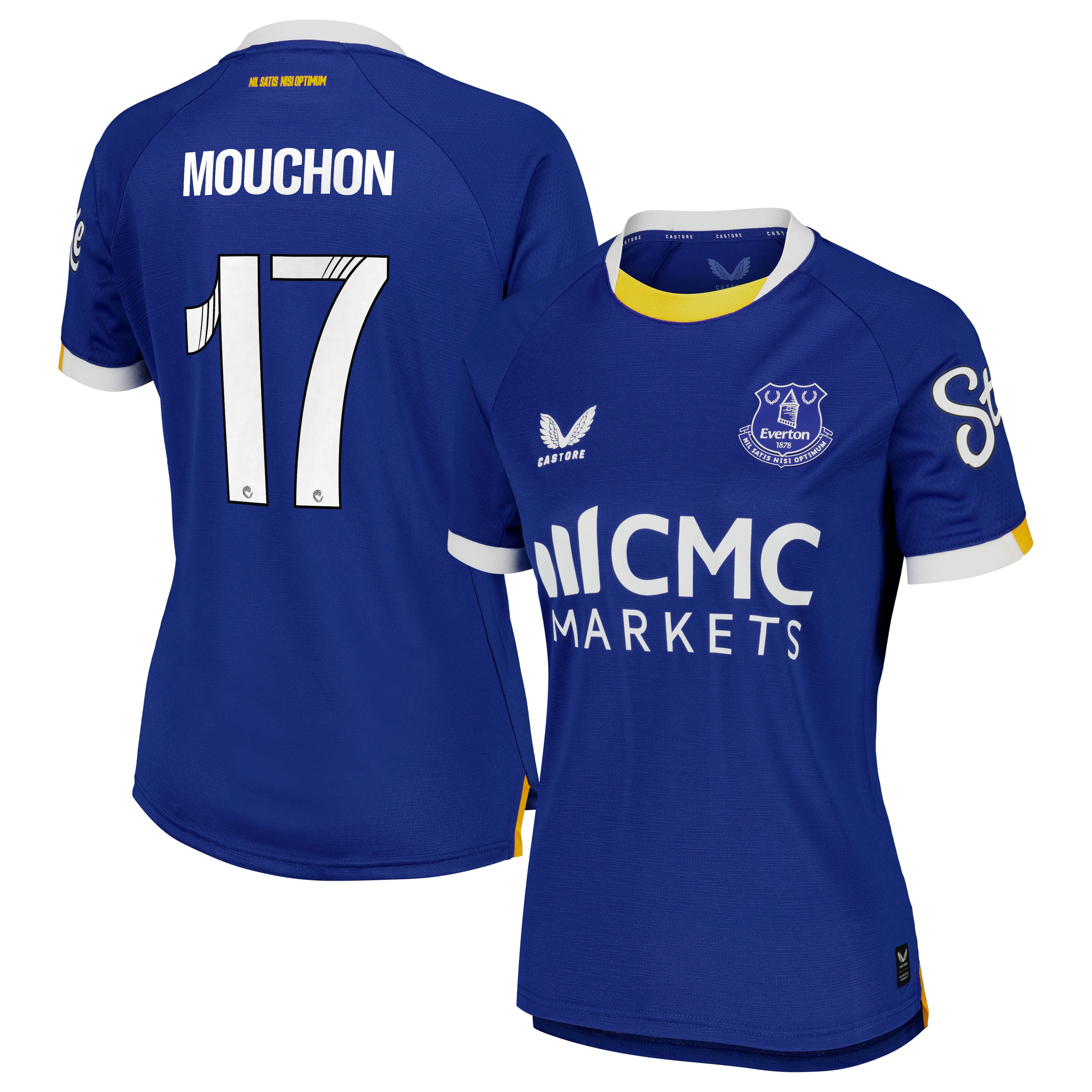 Everton WSL Castore Home Pro Shirt 2026-27 - Womens with Mouchon 17 printing
