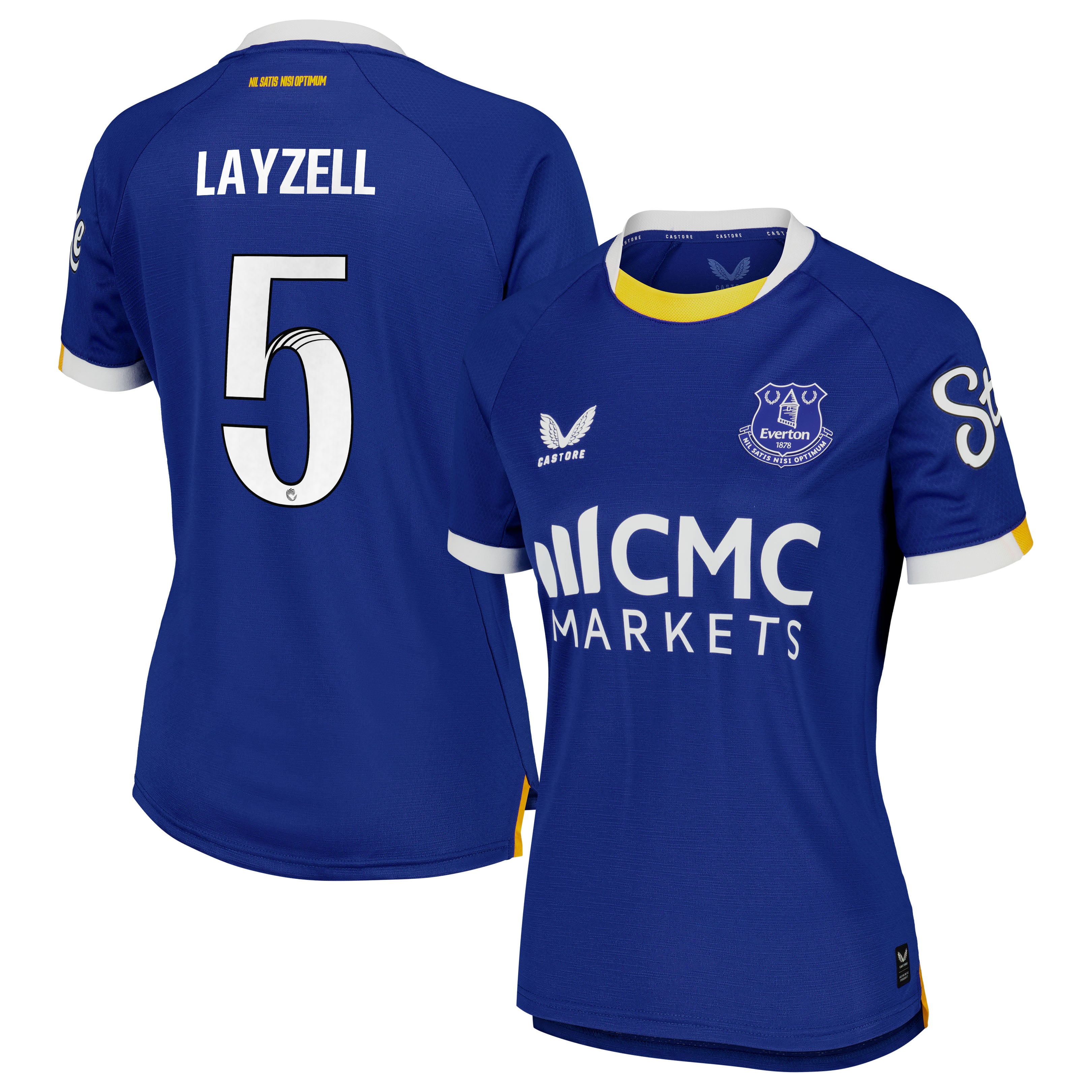 Everton WSL Castore Home Pro Shirt 2026-27 - Womens with Layzell 5 printing