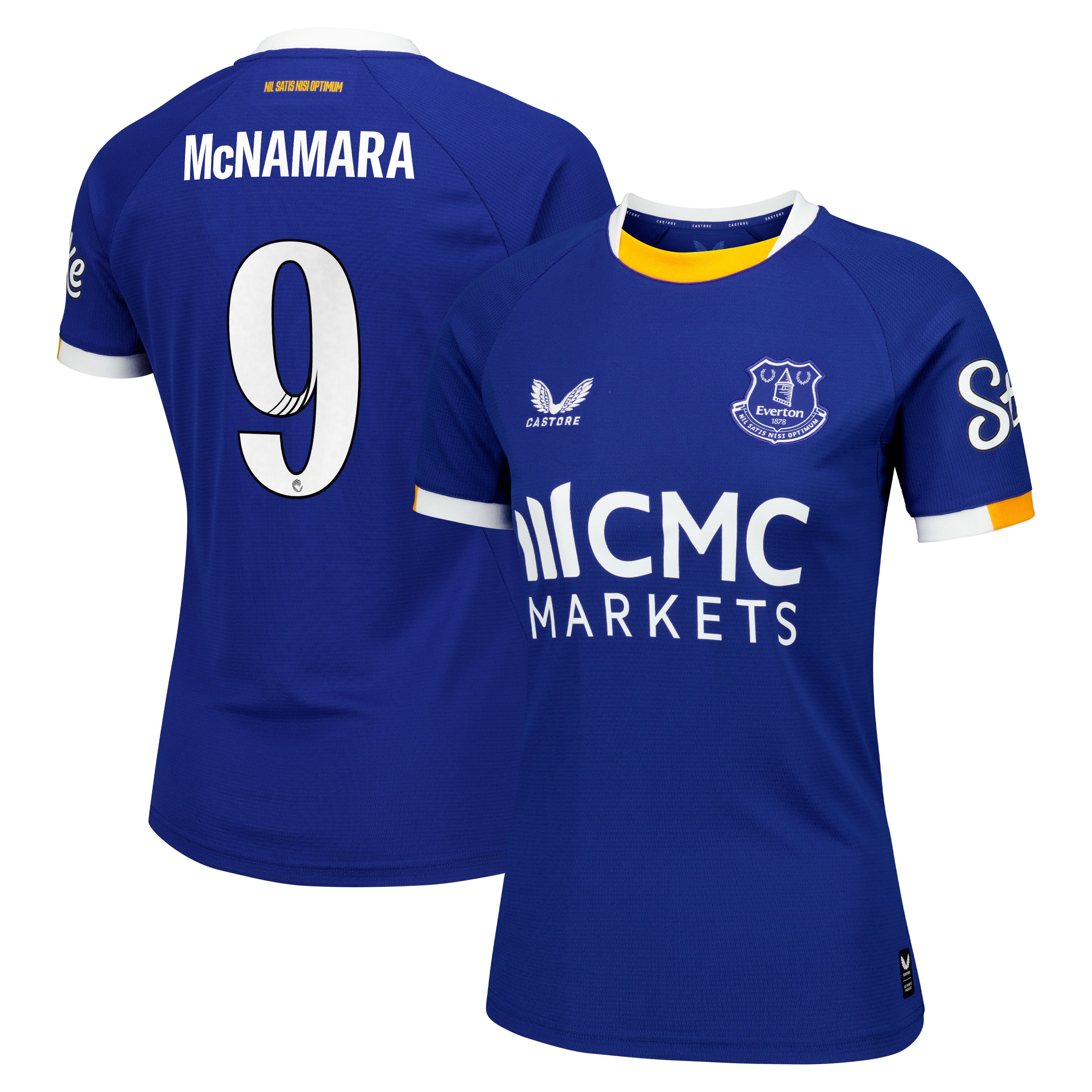 Everton WSL Castore Home Replica Shirt 2026-27 - Womens with McNamara 9 printing