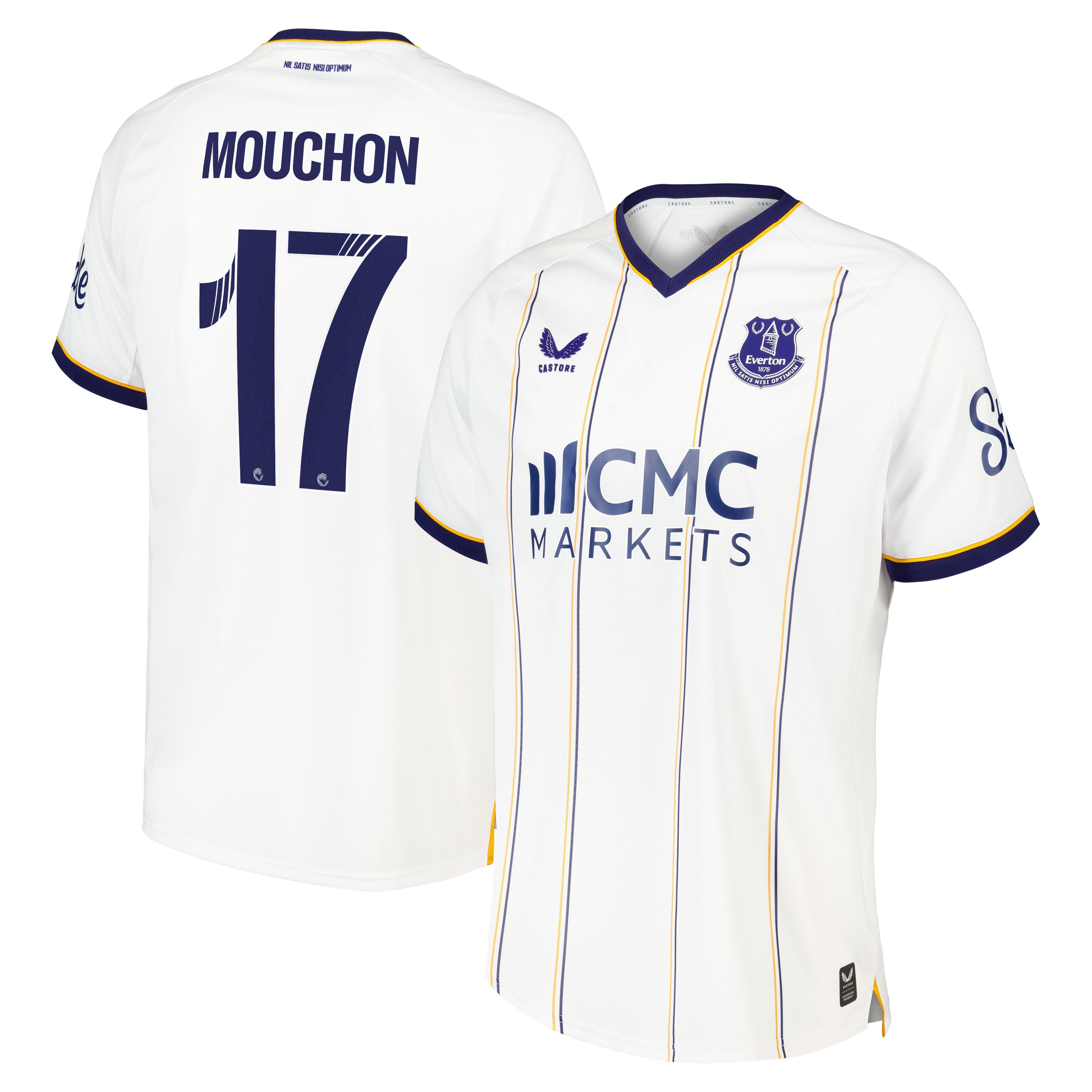 Everton WSL Castore Away Pro Shirt 2026-27 with Mouchon 17 printing