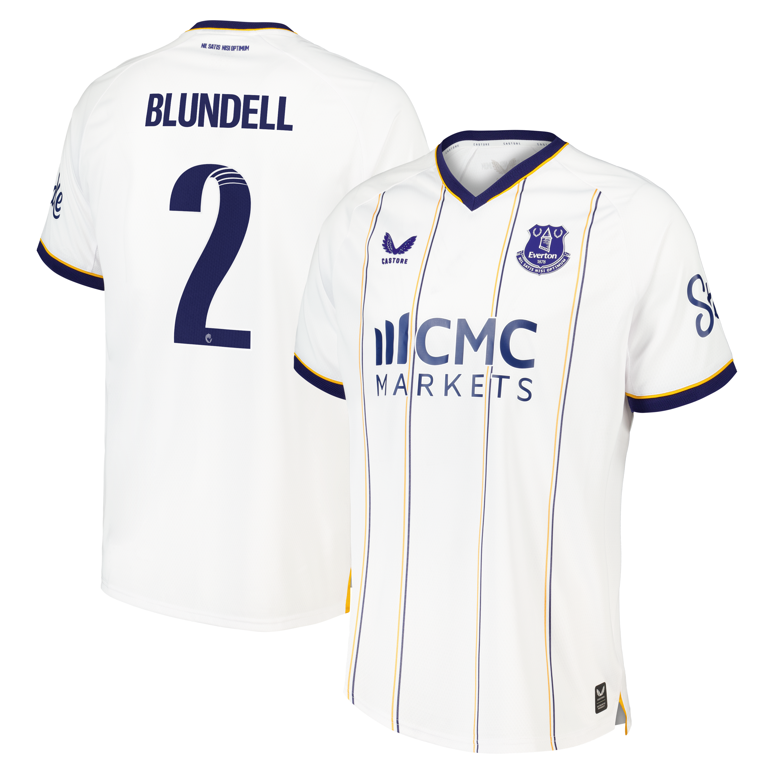 Everton WSL Castore Away Pro Shirt 2026-27 with Blundell 2 printing