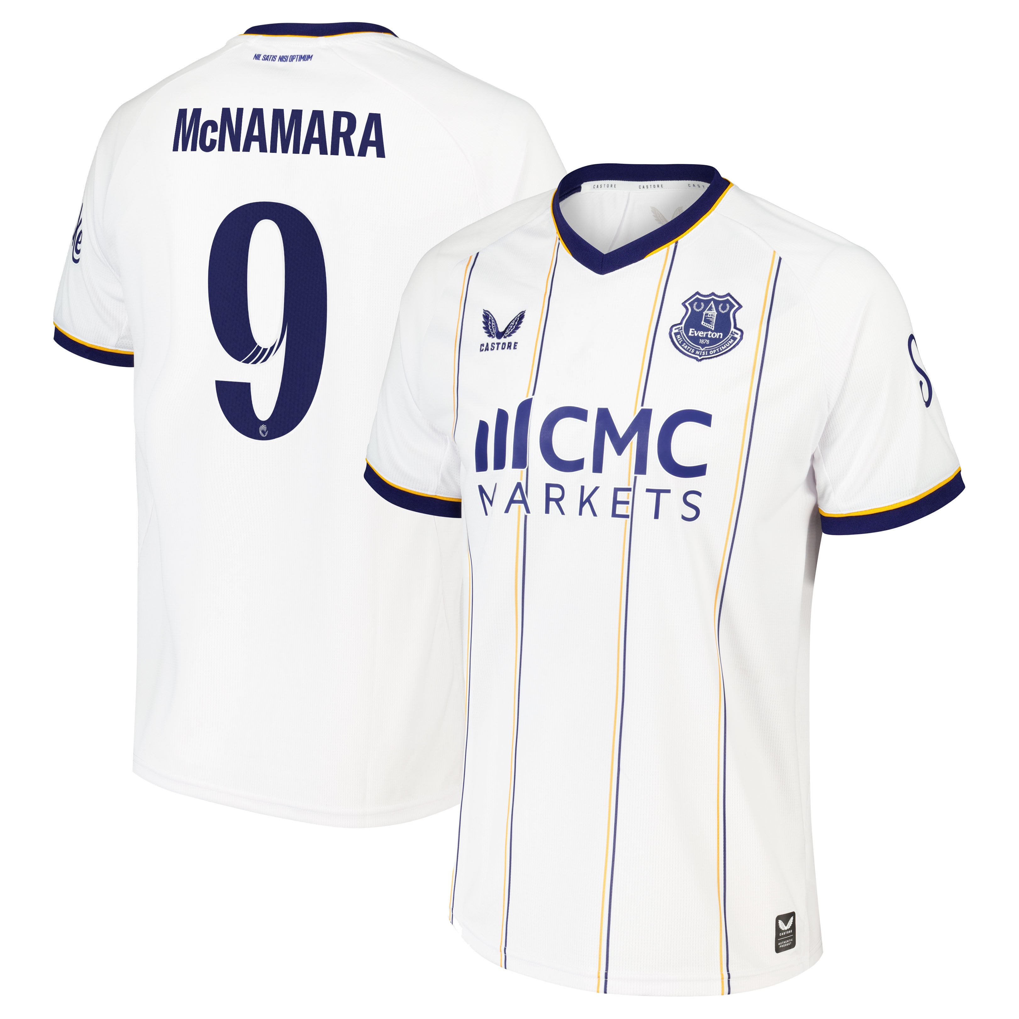 Everton WSL Castore Away Replica Shirt 2026-27 with McNamara 9 printing