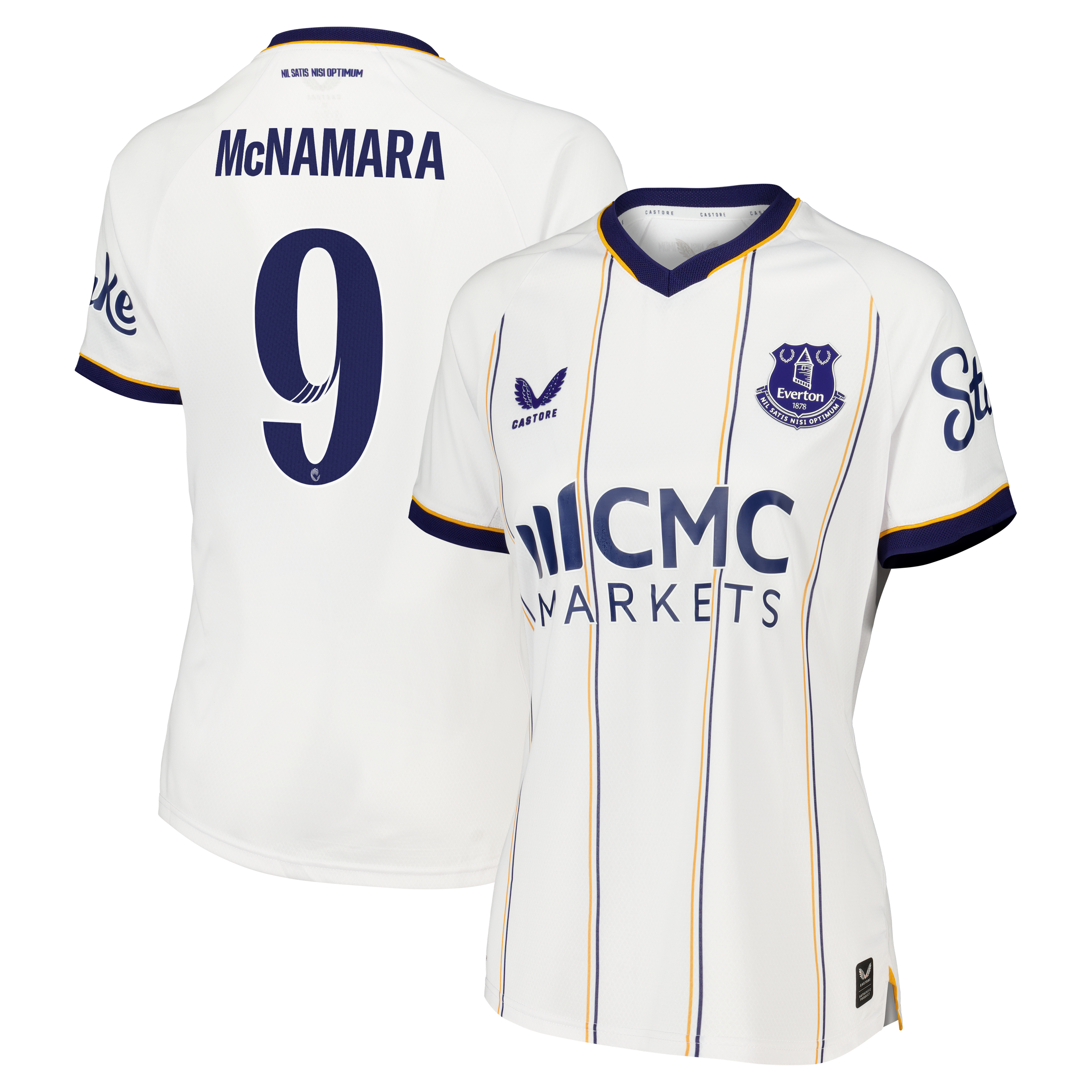 Everton WSL Castore Away Pro Shirt 2026-27 - Womens with McNamara 9 printing