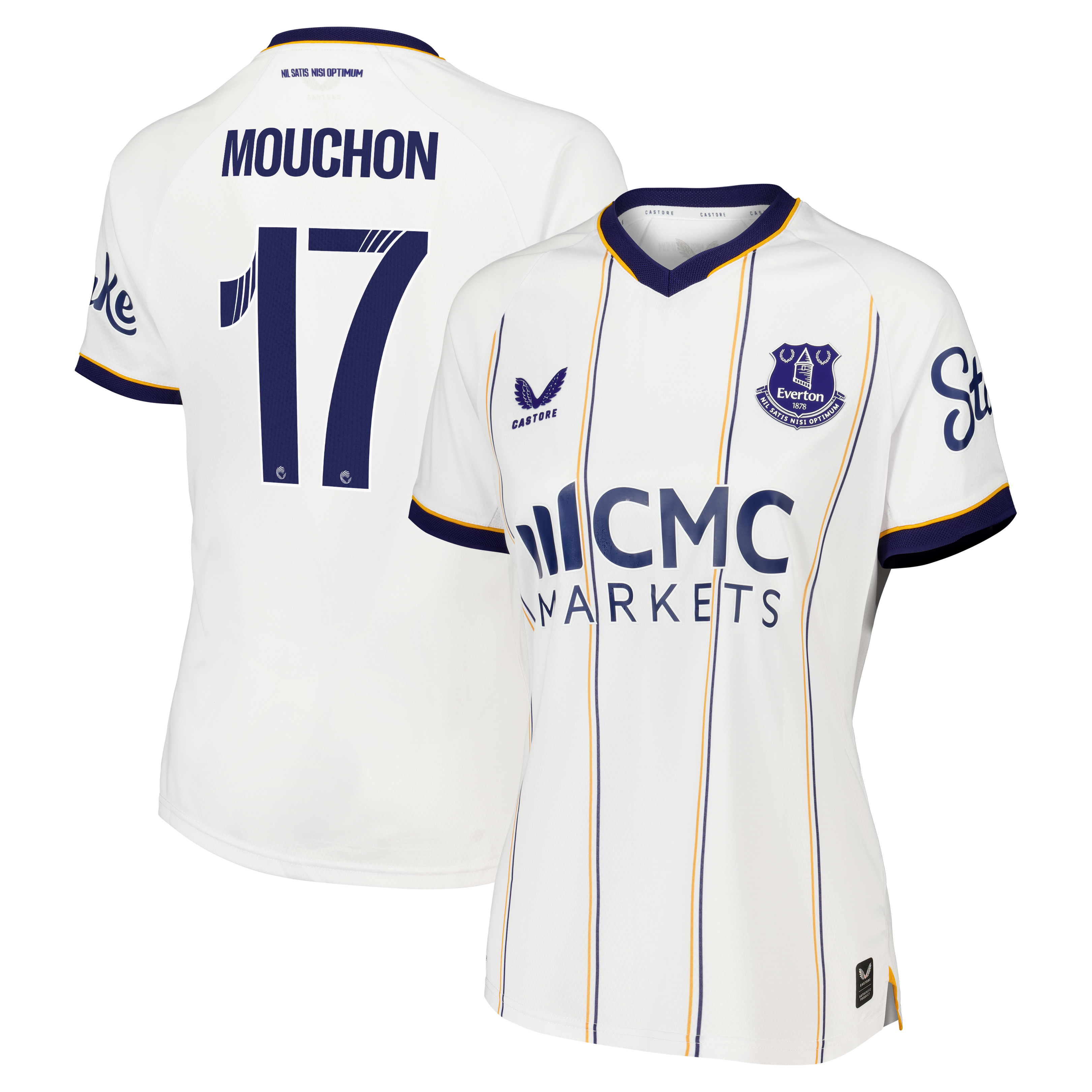 Everton WSL Castore Away Pro Shirt 2026-27 - Womens with Mouchon 17 printing