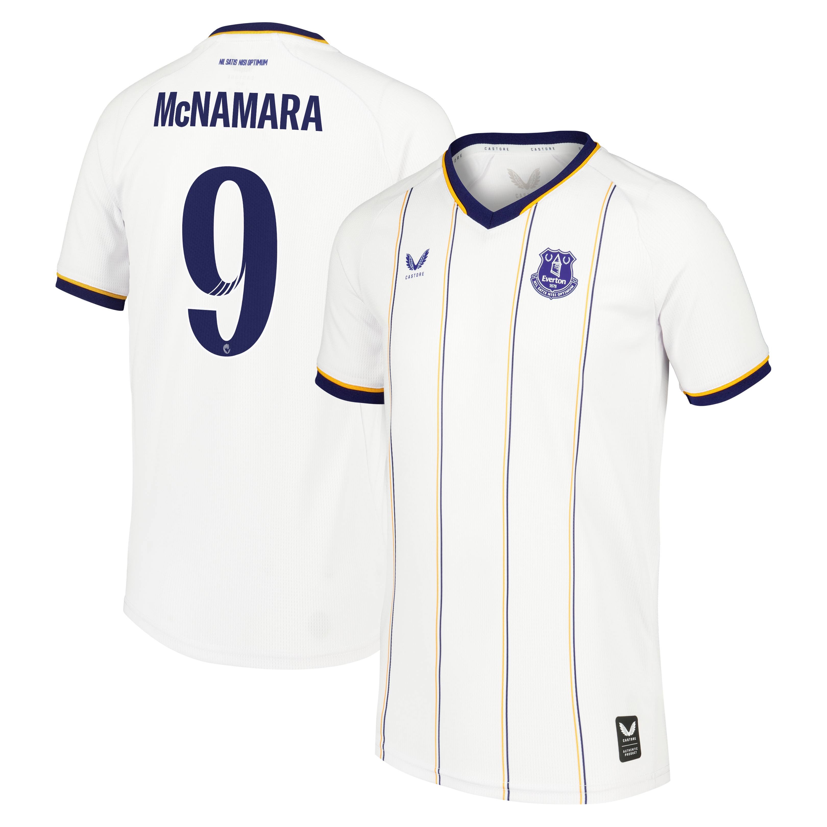Everton WSL Castore Away Replica Shirt 2026-27 - Kids with McNamara 9 printing
