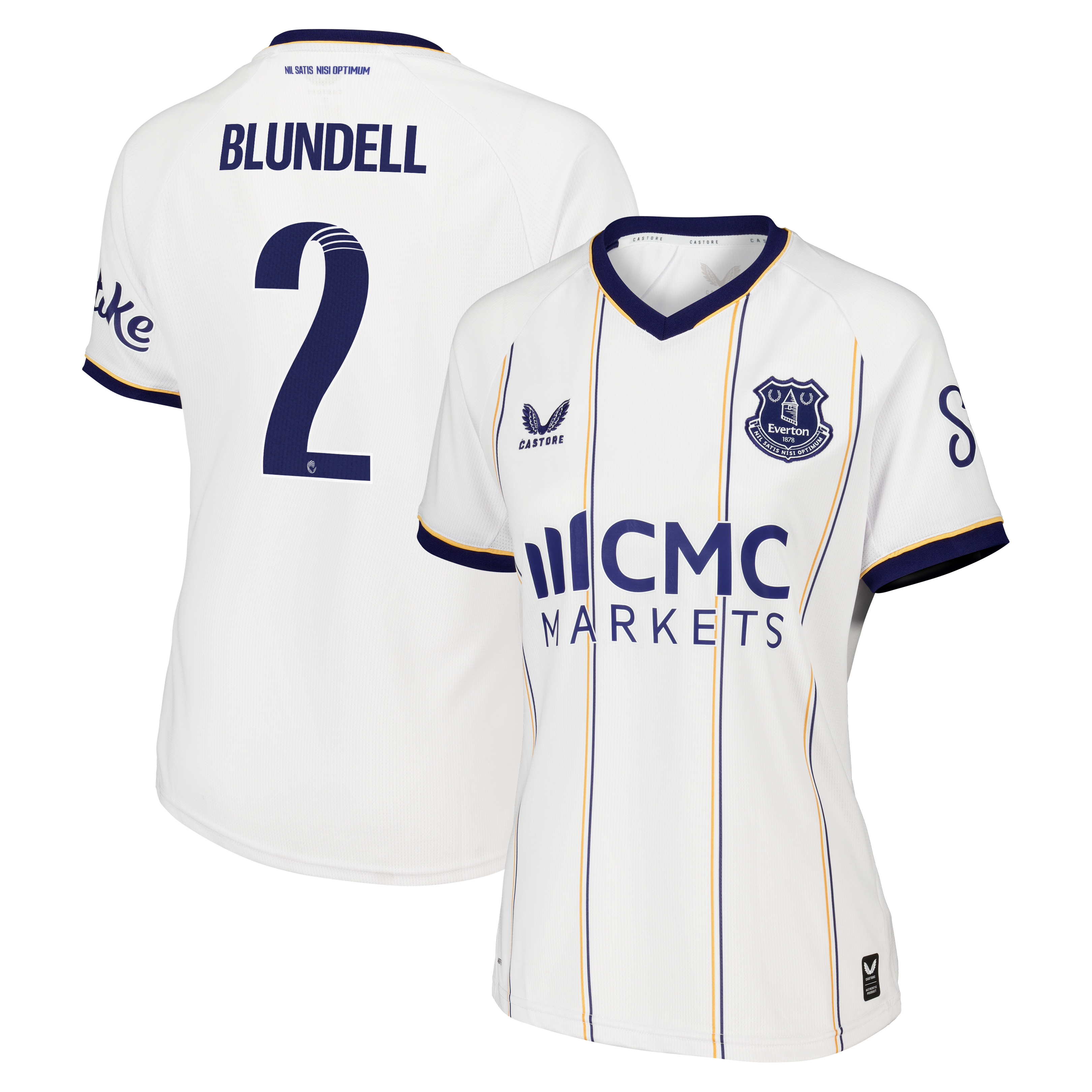 Everton WSL Castore Away Replica Shirt 2026-27 - Womens with Blundell 2 printing