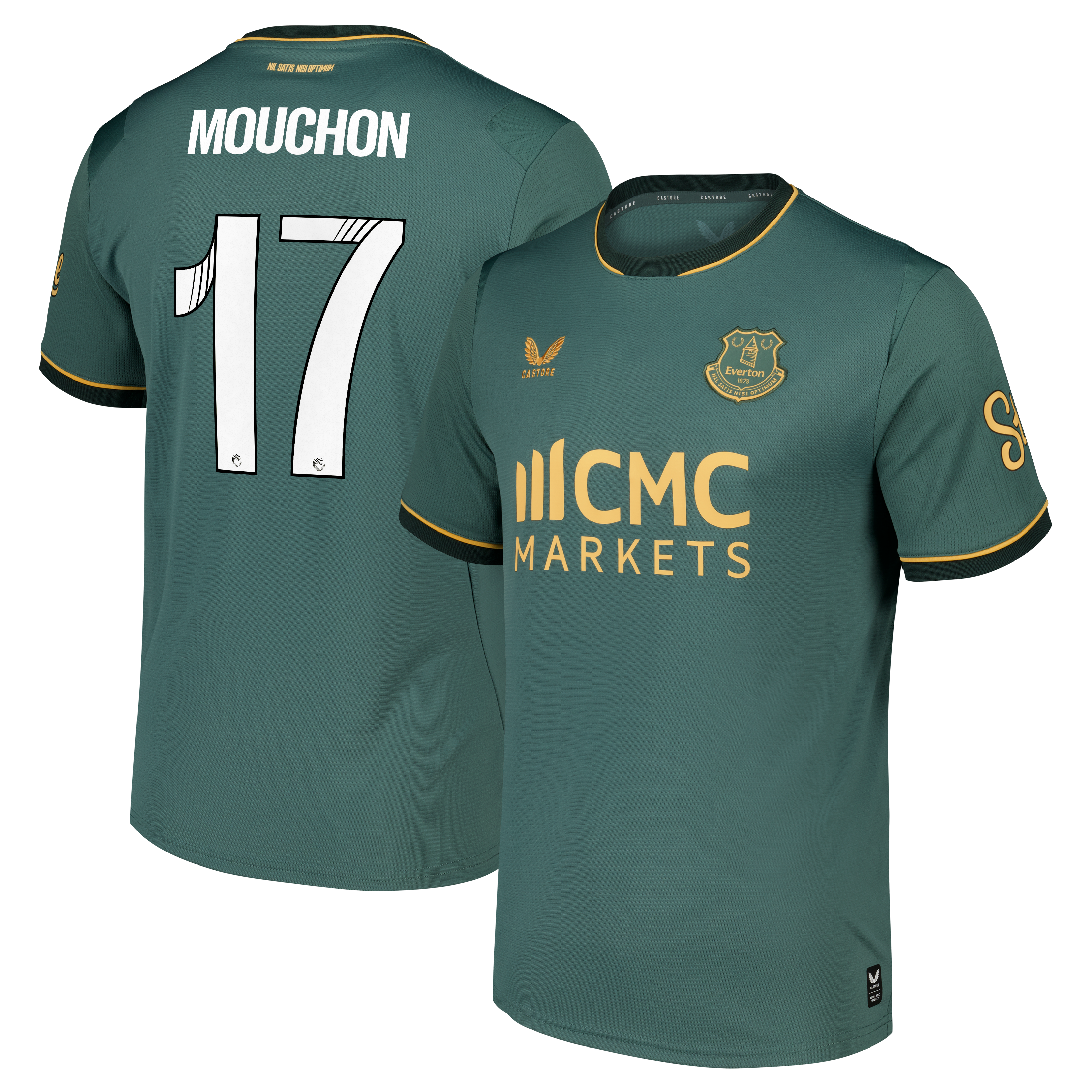 Everton WSL Castore Third Replica Shirt 2026-27 with Mouchon 17 printing