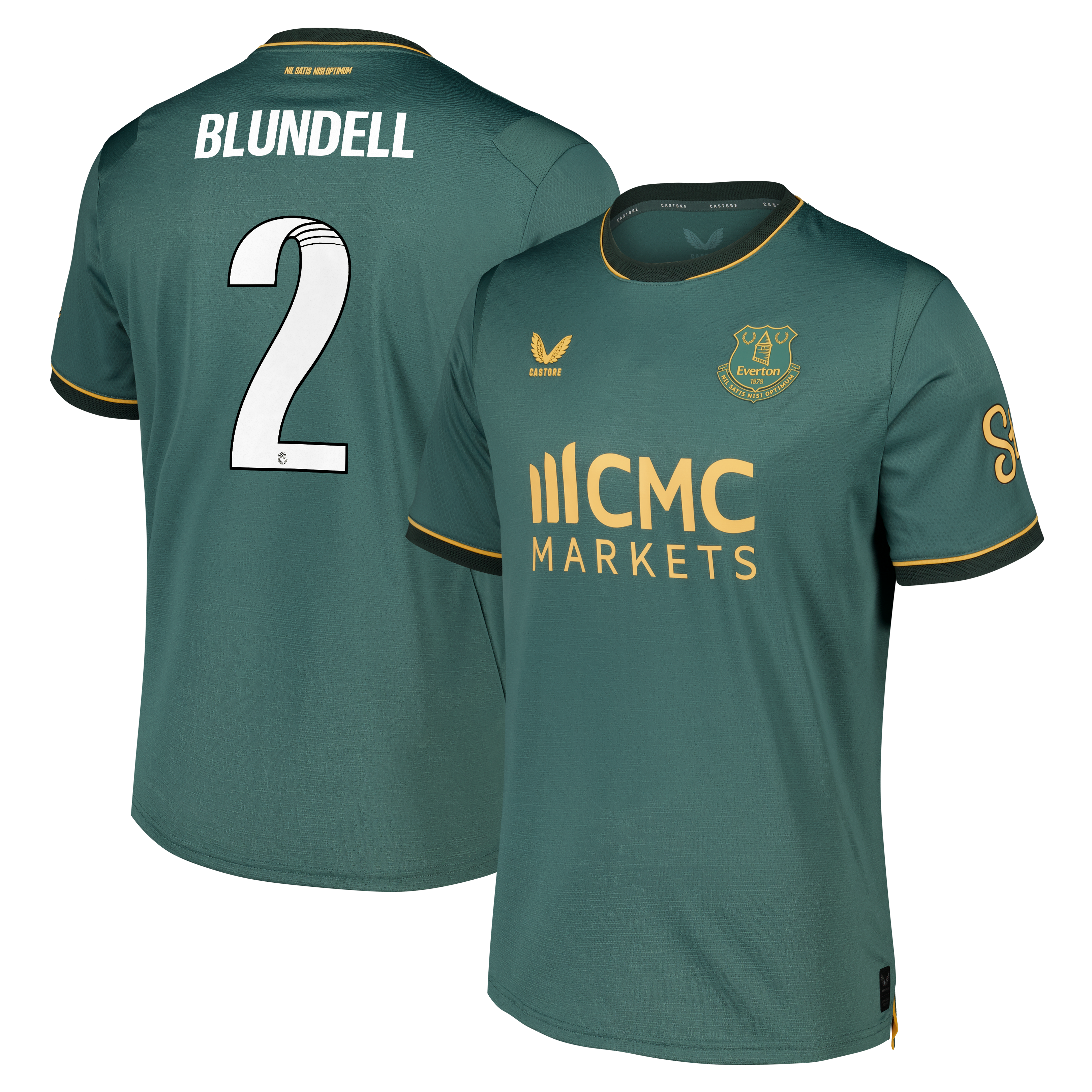 Everton WSL Castore Third Pro Shirt 2026-27 with Blundell 2 printing