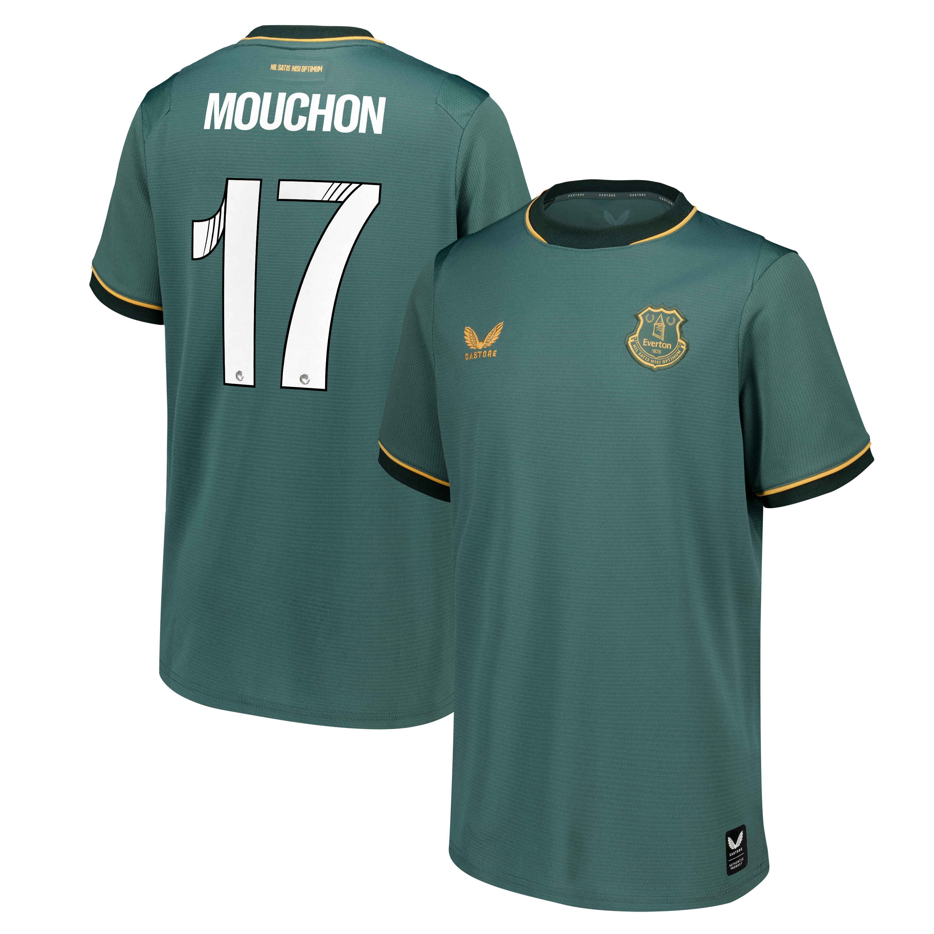Everton WSL Castore Third Replica Shirt 2026-27 - Kids with Mouchon 17 printing