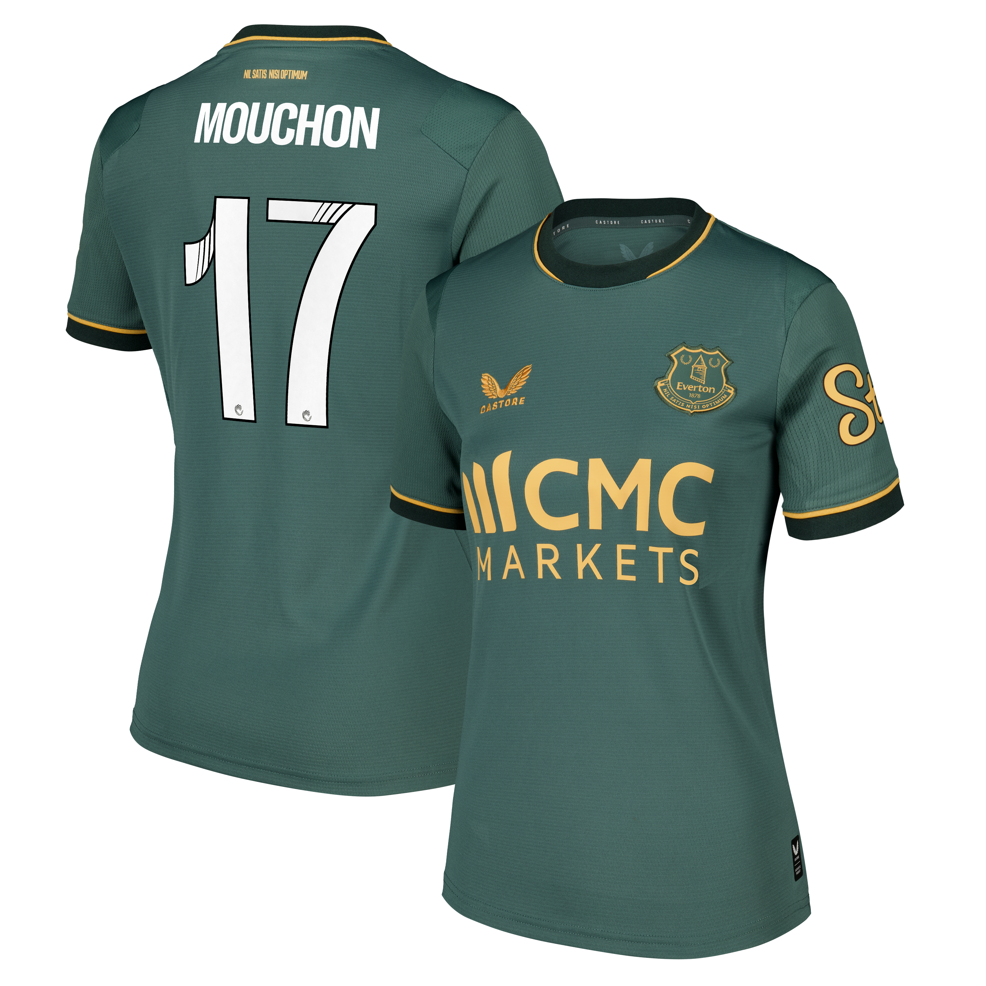 Everton WSL Castore Third Replica Shirt 2026-27 - Womens with Mouchon 17 printing, , rebel_hi-res