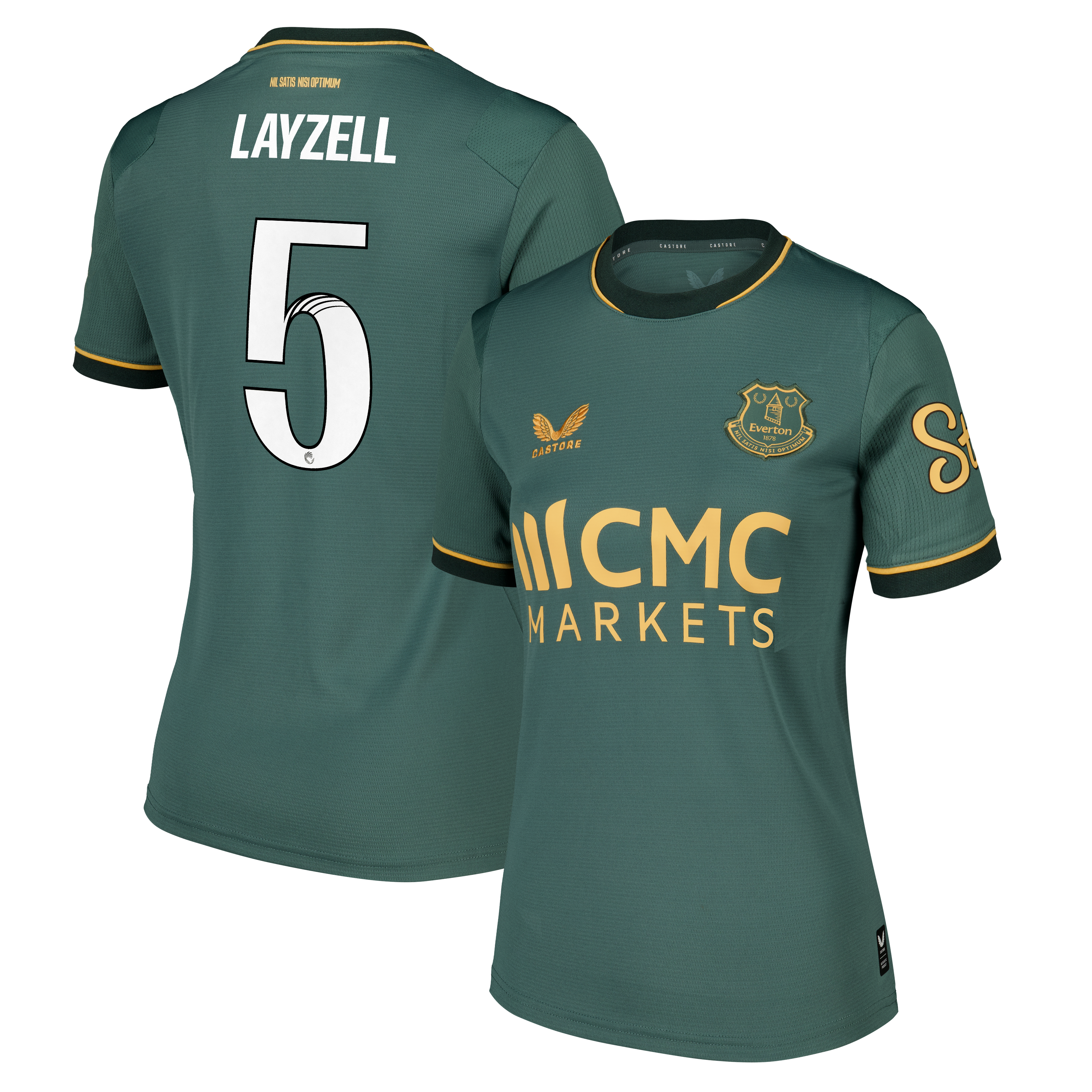Everton WSL Castore Third Replica Shirt 2026-27 - Womens with Layzell 5 printing