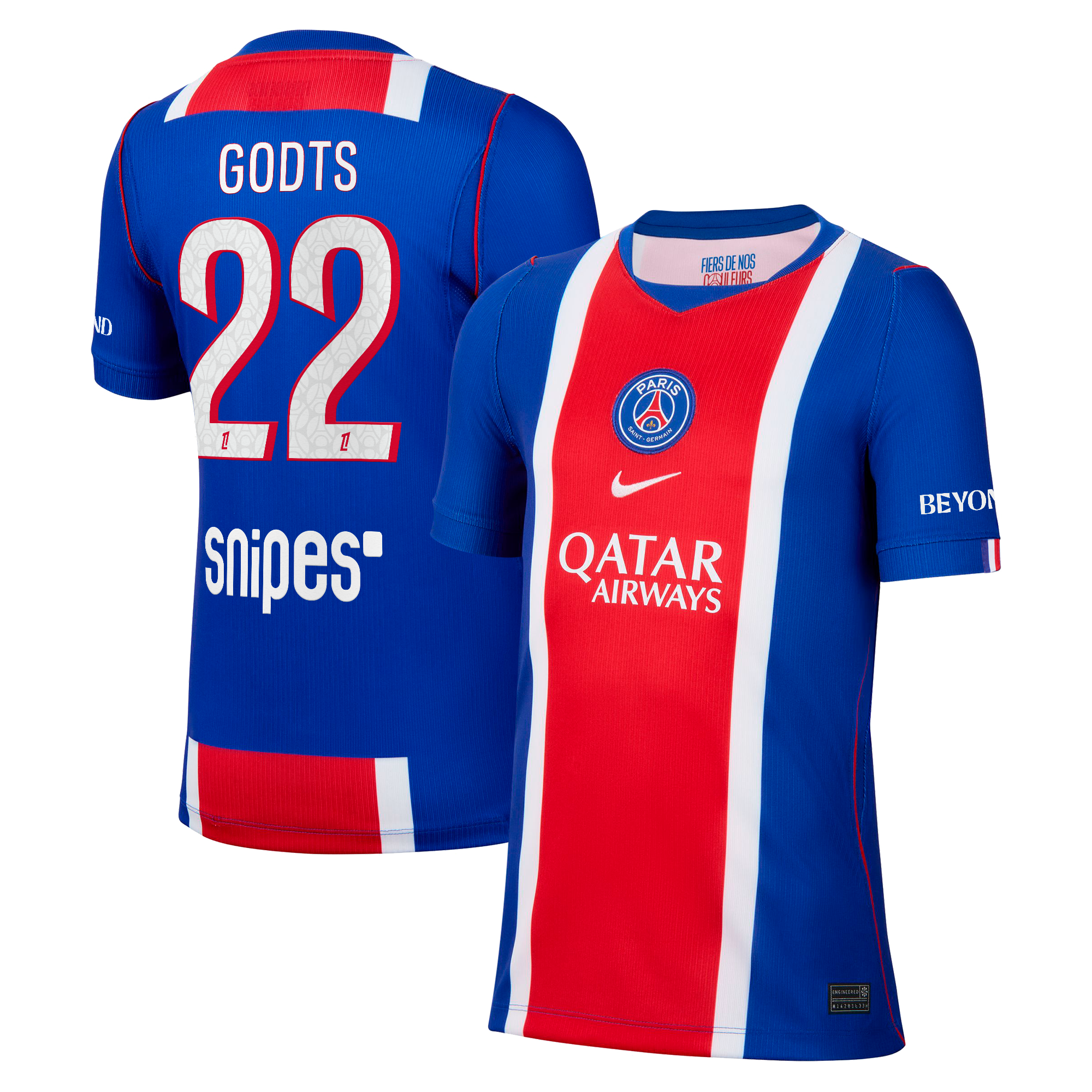 PSG Nike Home Stadium Shirt 2026-27 - Kids with Godts 22 printing