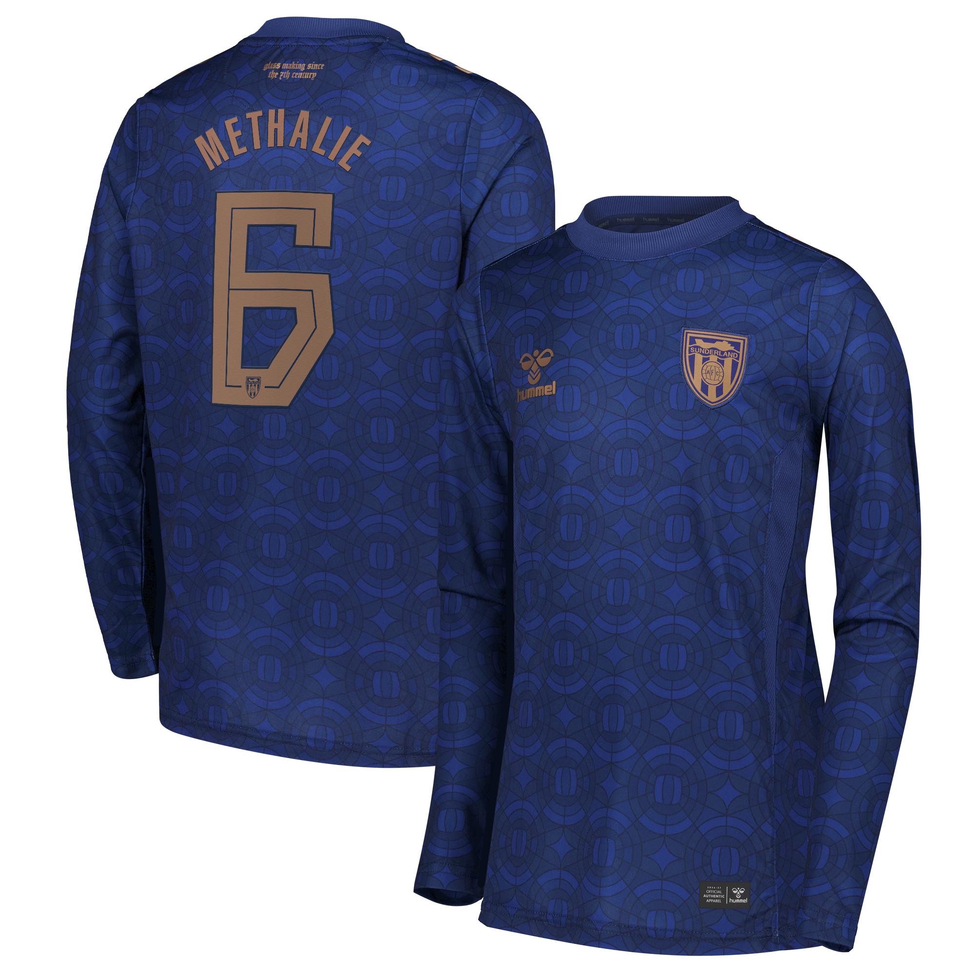 Sunderland Hummel Third Shirt 2026-27 - Long Sleeve - Kids with Methalie 6 Cup printing, , rebel_hi-res