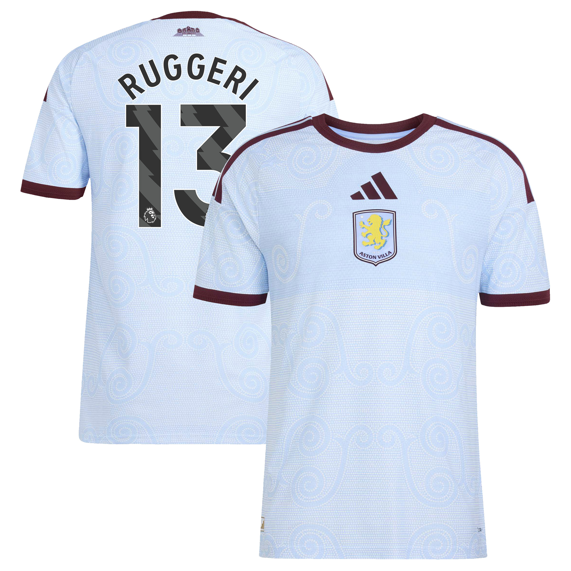 Aston Villa adidas Third Authentic Shirt 2026-27 with Ruggeri 13 printing, , rebel_hi-res