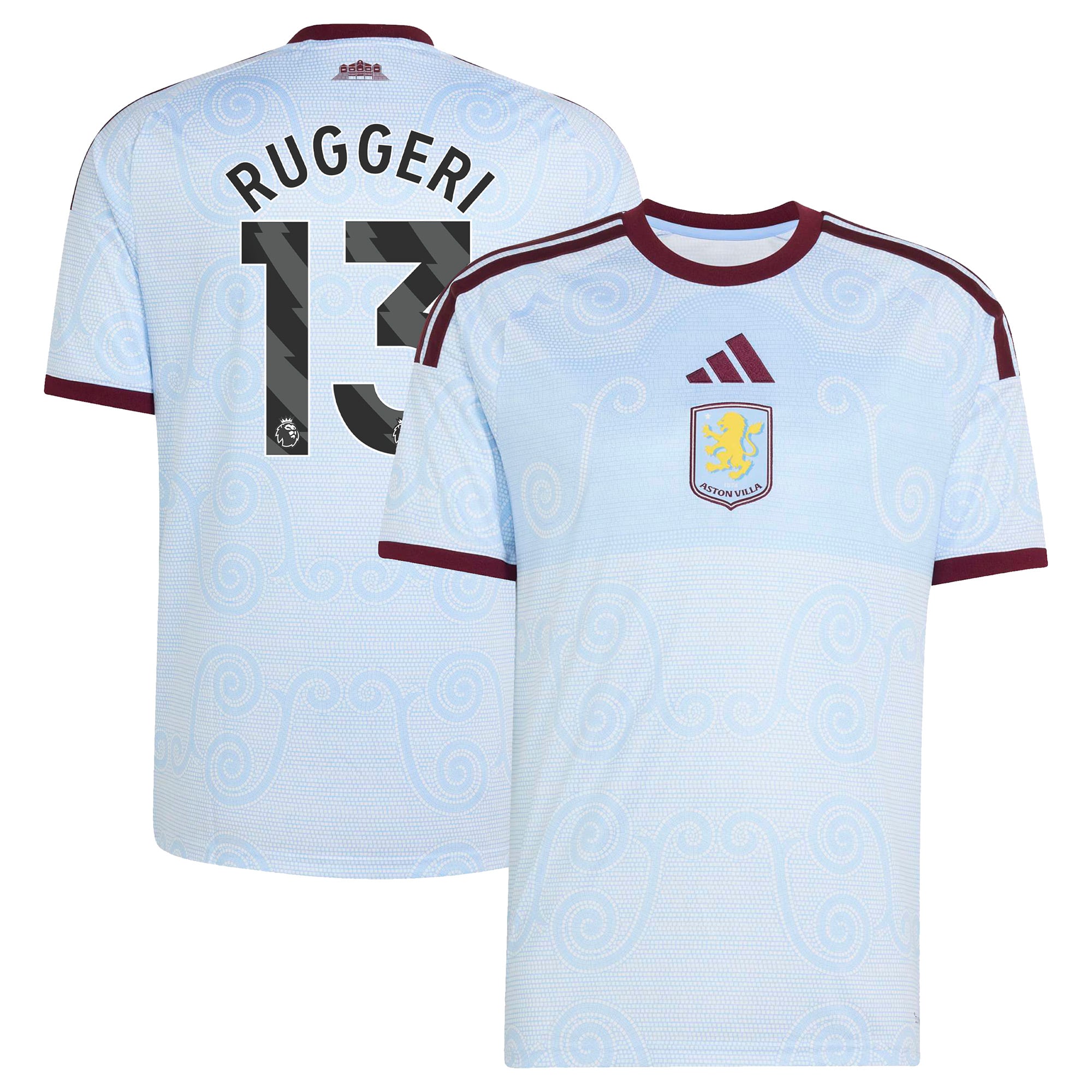 Aston Villa adidas Third Shirt 2026-27 with Ruggeri 13 printing, , rebel_hi-res