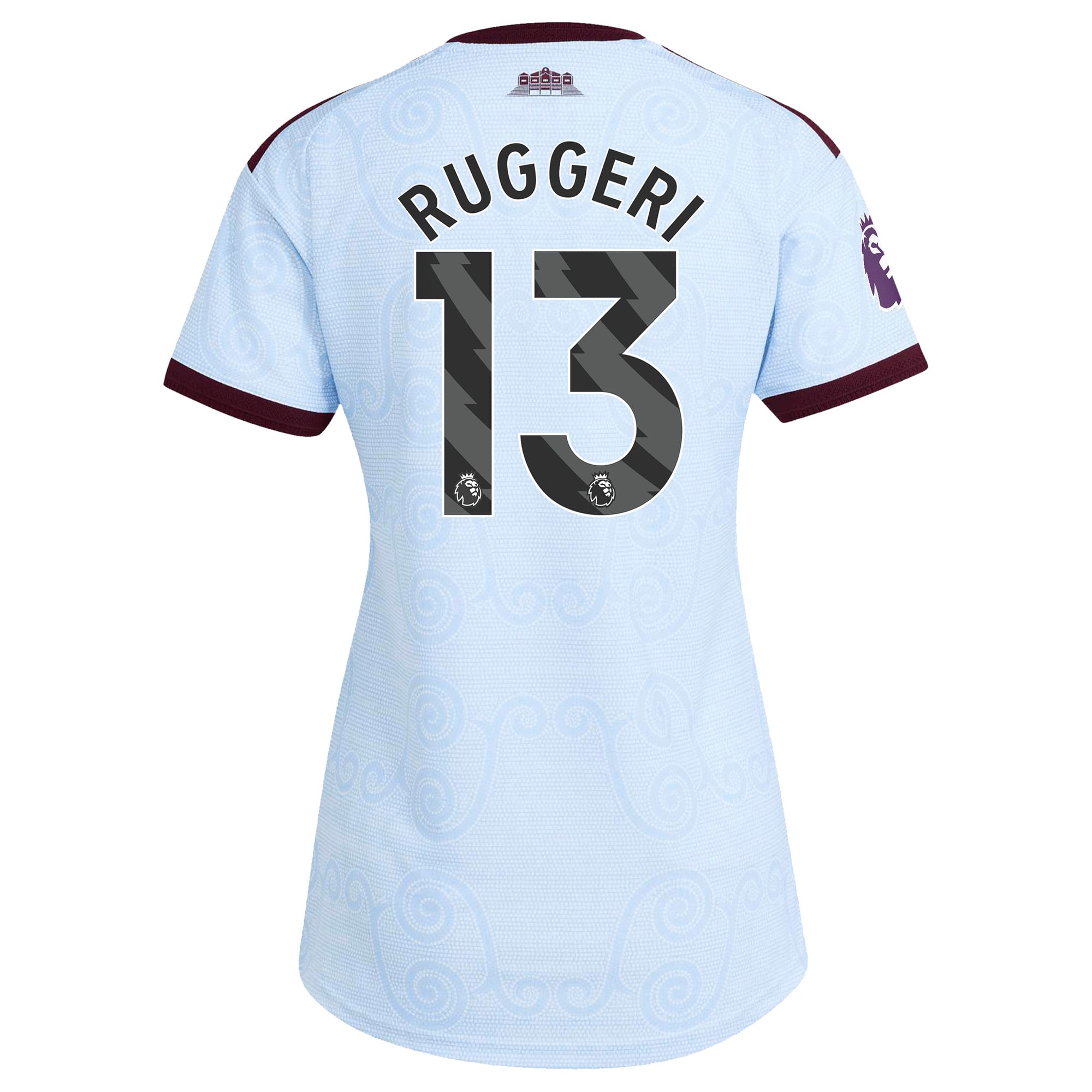 Aston Villa adidas Third Authentic Shirt 2026-27 - Womens with Ruggeri 13 printing, , rebel_hi-res