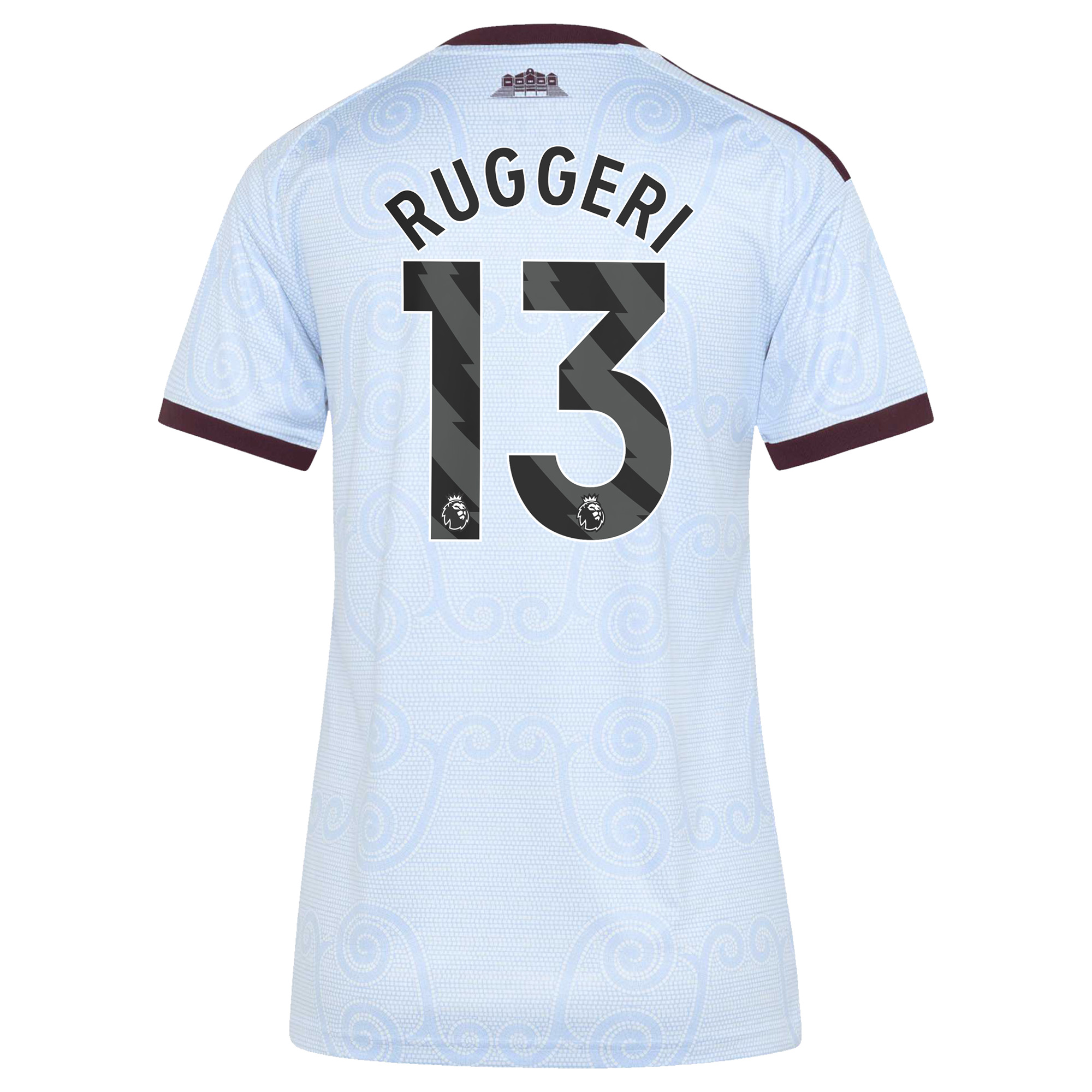 Aston Villa adidas Third Shirt 2026-27 - Womens with Ruggeri 13 printing, , rebel_hi-res
