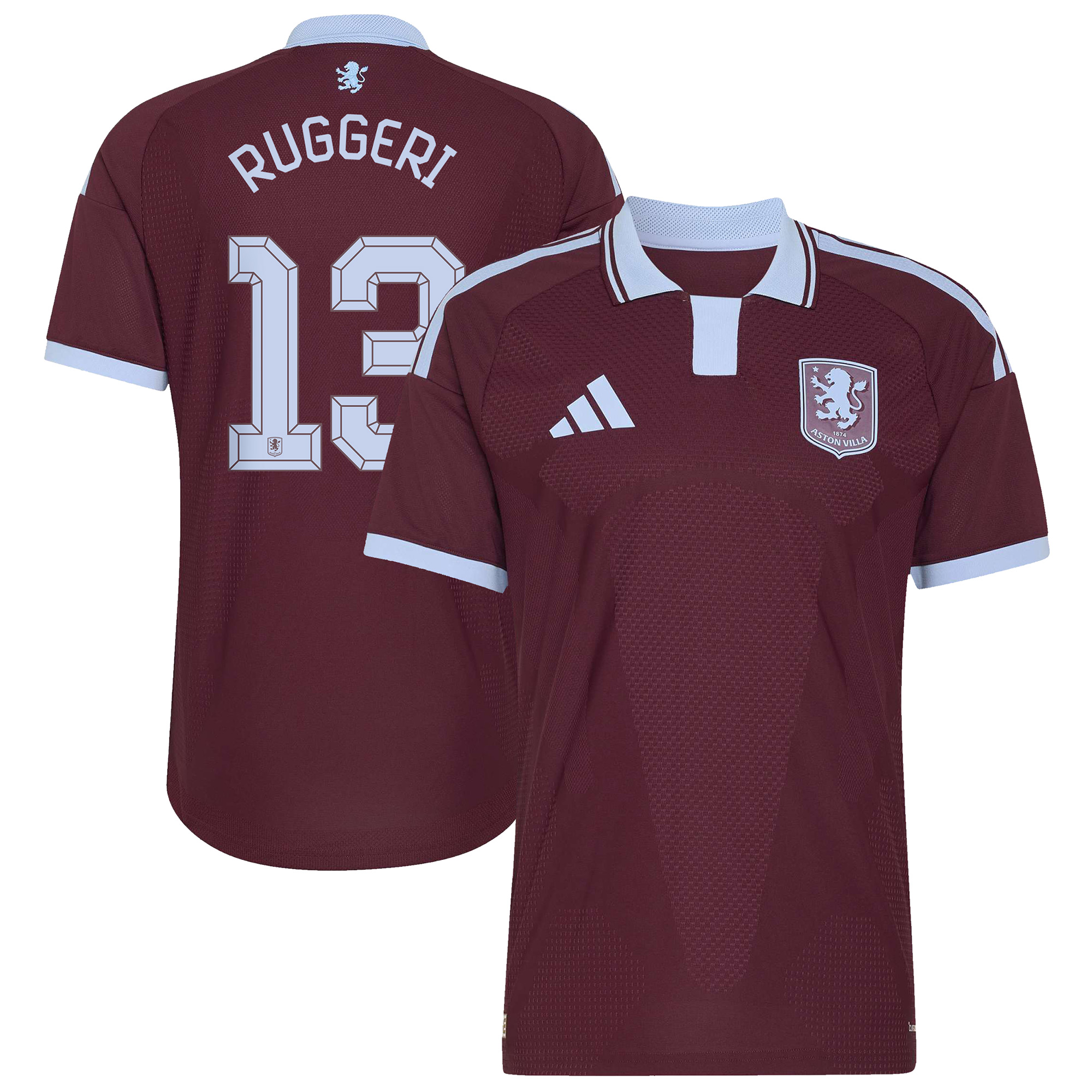 Aston Villa adidas Home Authentic Shirt 2026-27 with Ruggeri 13 Cup printing, , rebel_hi-res