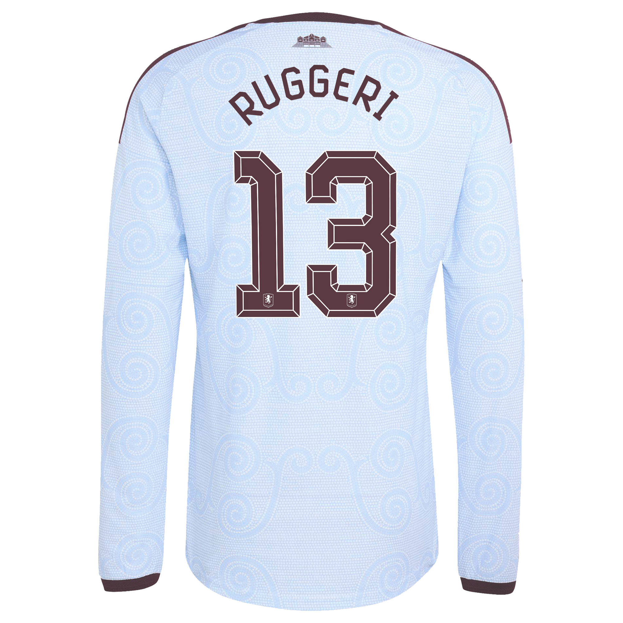 Aston Villa adidas Third Authentic Shirt 2026-27 - Long Sleeve with Ruggeri 13 Cup printing, , rebel_hi-res