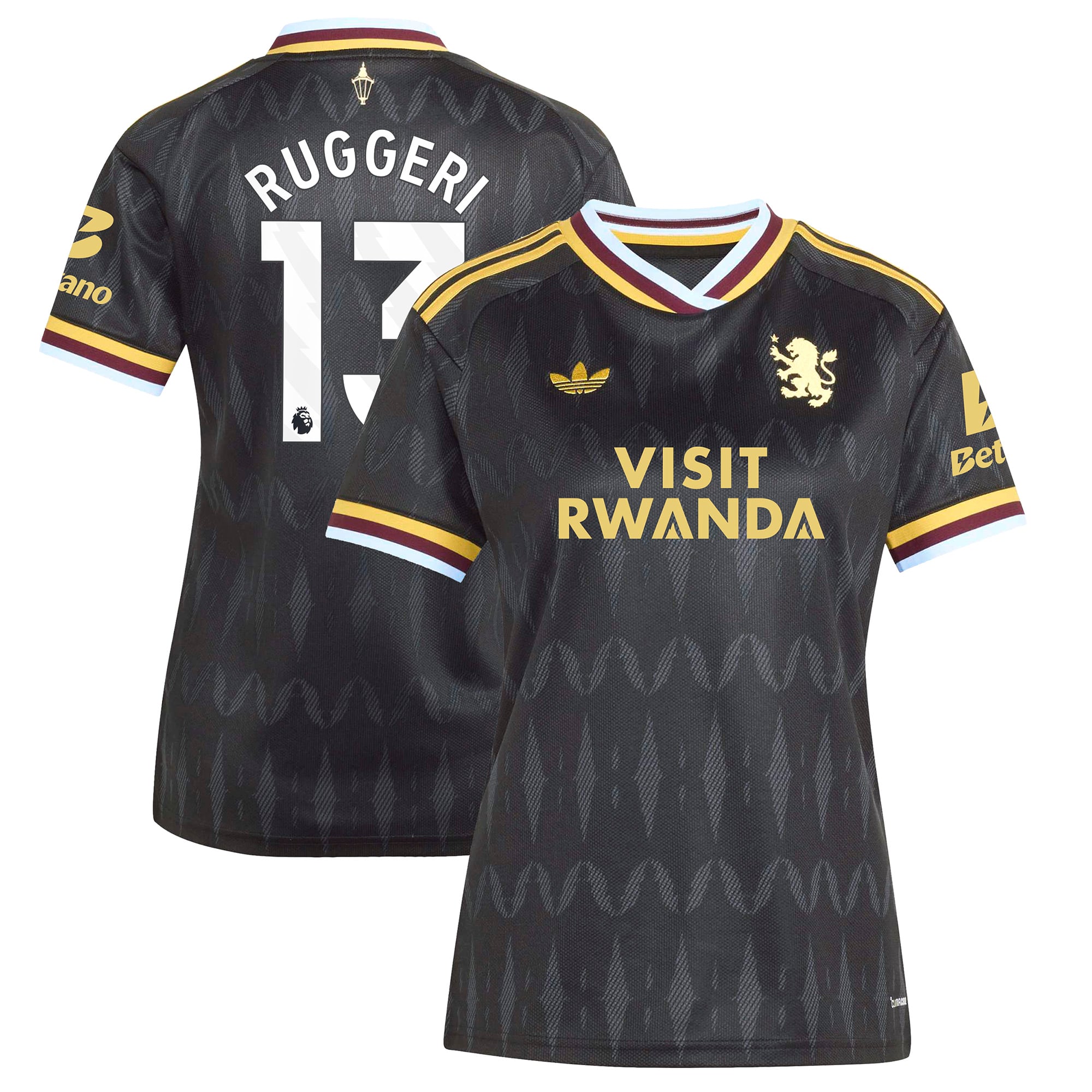 Aston Villa adidas Away Shirt 2026-27 - Womens with Ruggeri 13 printing