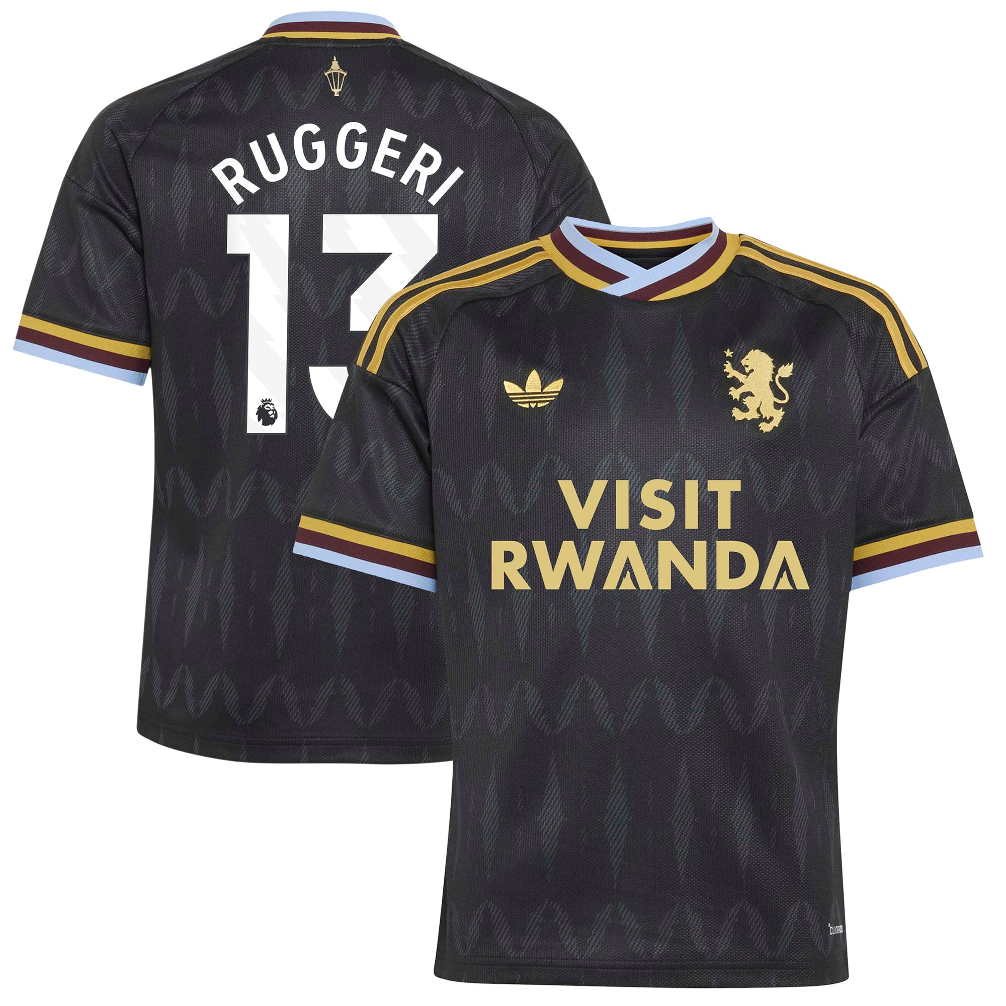 Aston Villa adidas Away Shirt 2026-27 - Kids with Ruggeri 13 printing