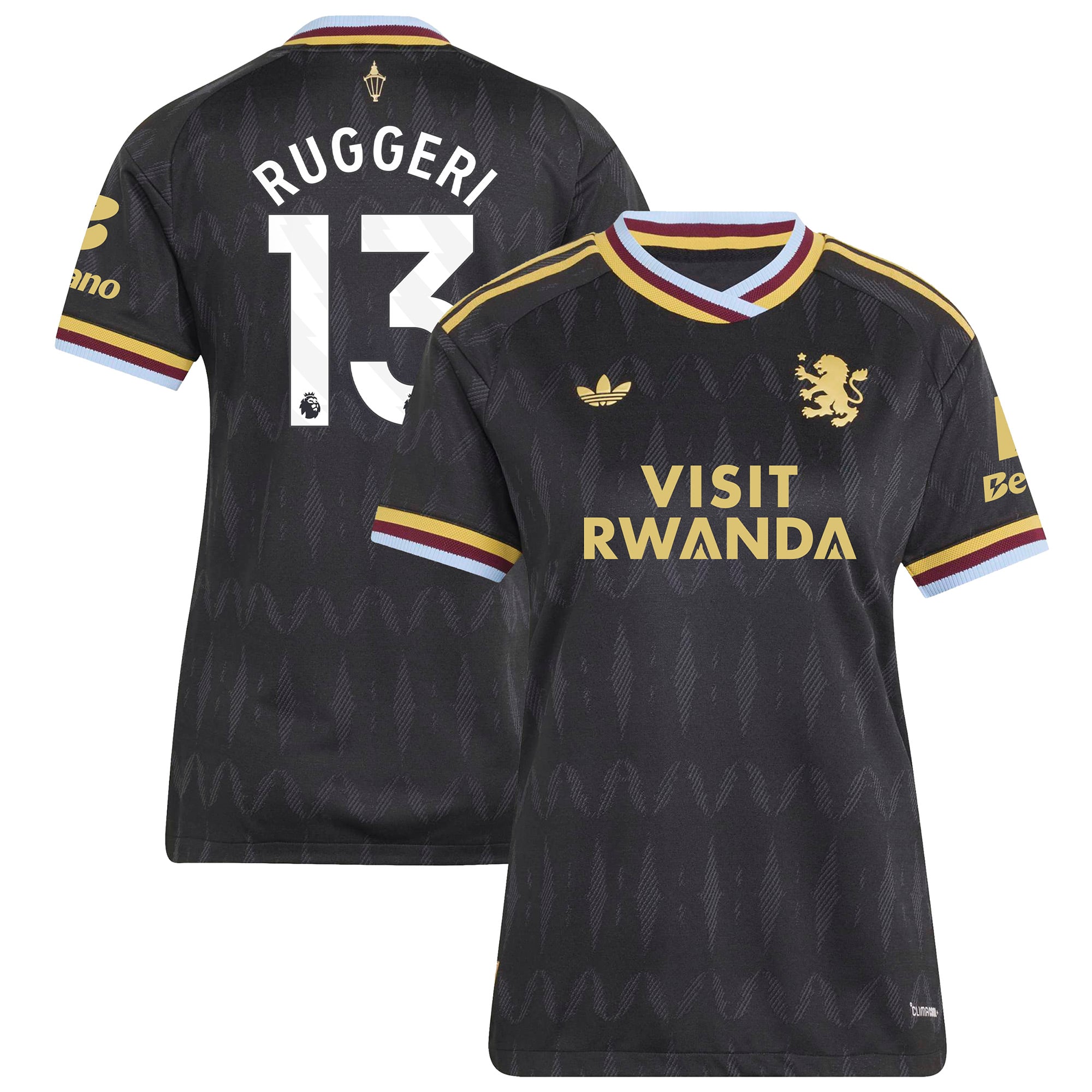 Aston Villa adidas Away Authentic Shirt 2026-27 - Womens with Ruggeri 13 printing