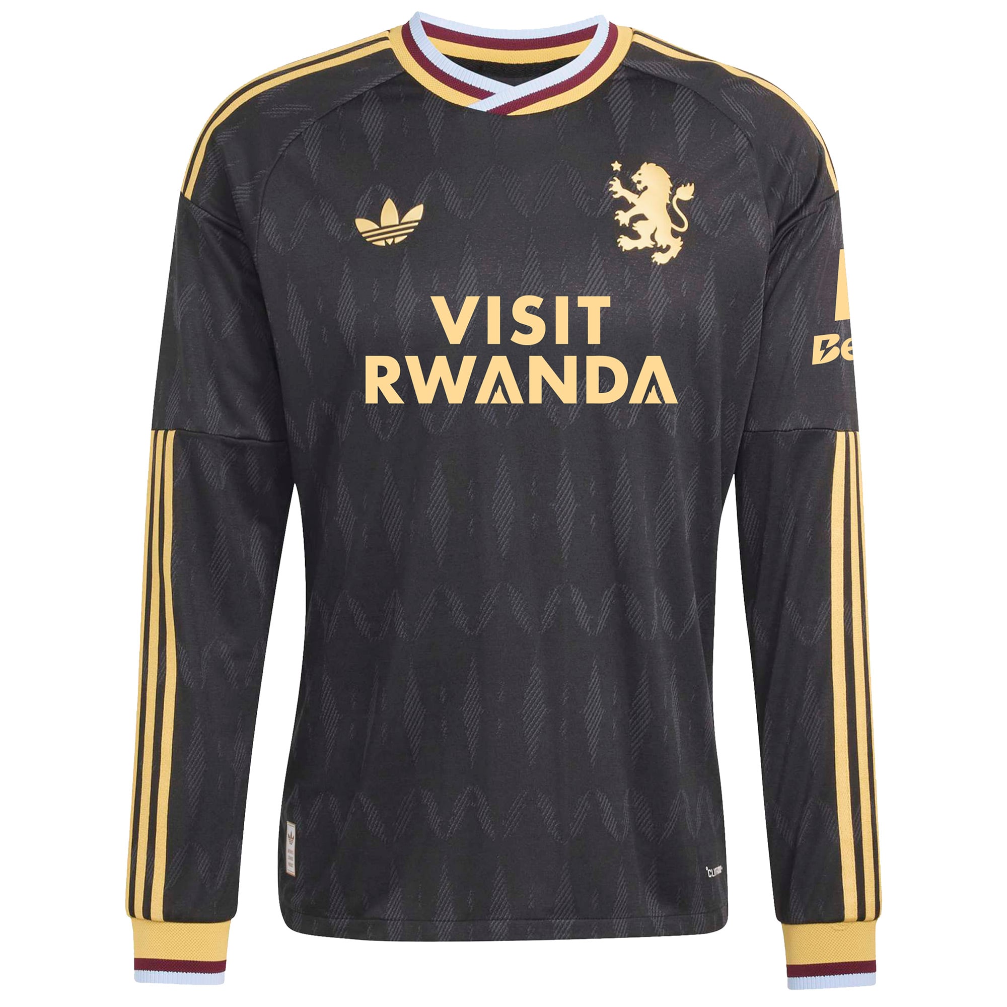 Aston Villa adidas Away Authentic Shirt 2026-27 - Long Sleeve with Ruggeri 13 Cup printing, , rebel_hi-res