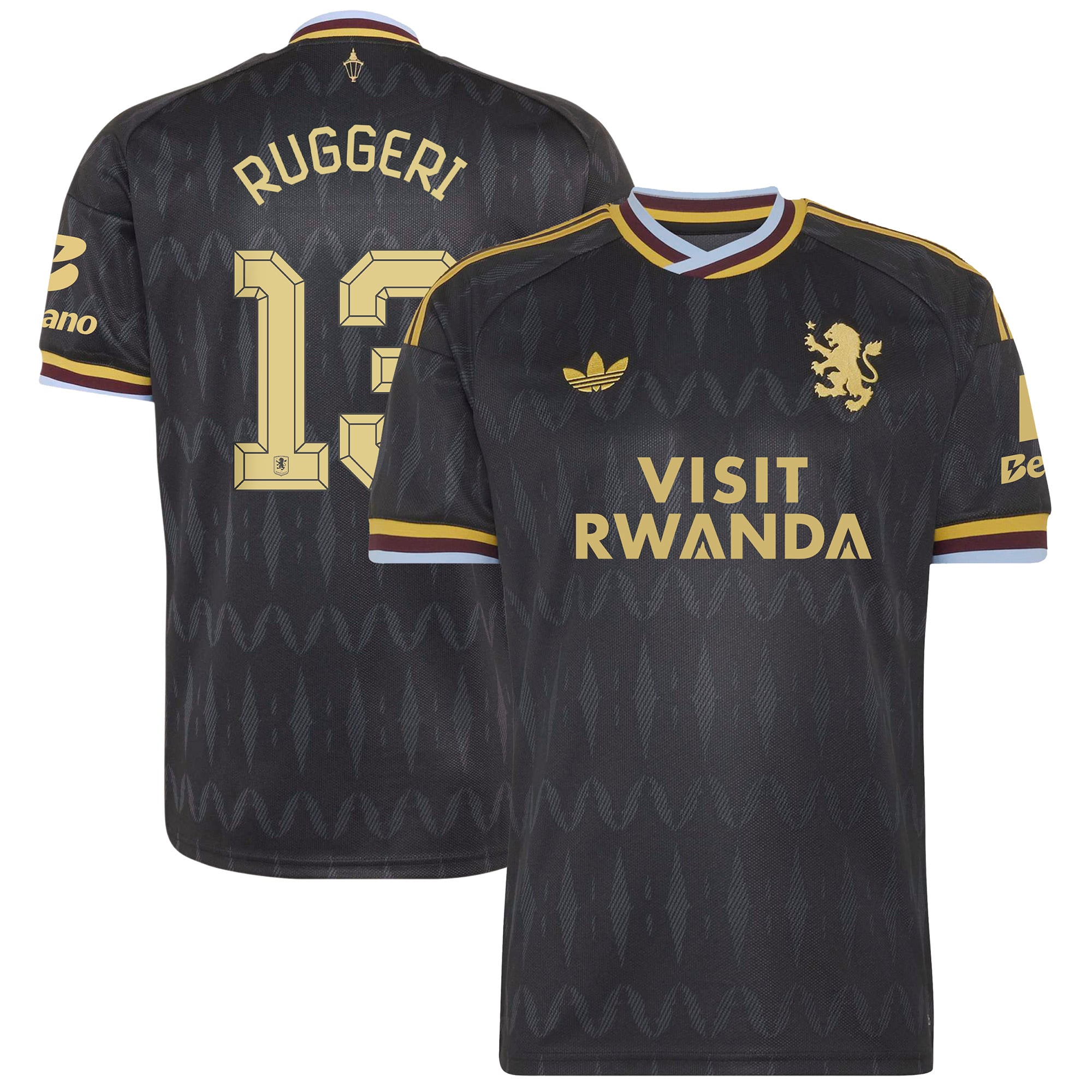 Aston Villa adidas Away Shirt 2026-27 with Ruggeri 13 Cup printing