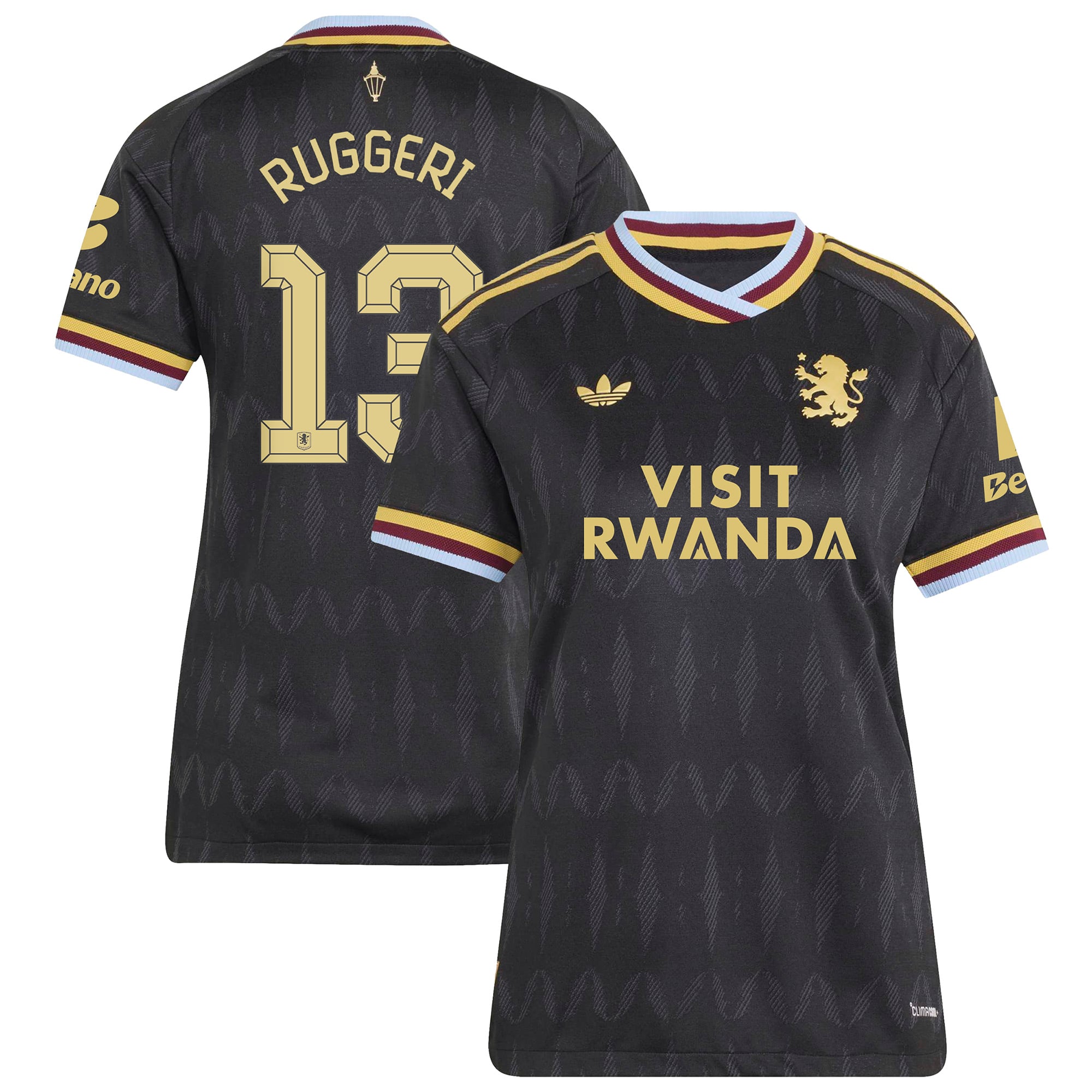 Aston Villa adidas Away Authentic Shirt 2026-27 - Womens with Ruggeri 13 Cup printing
