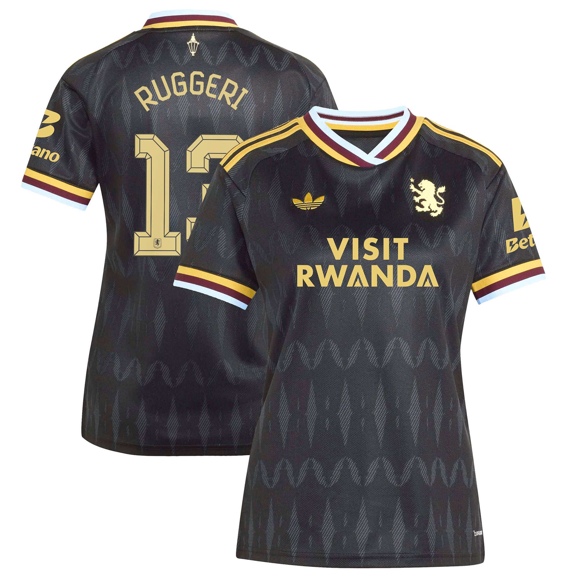 Aston Villa adidas Away Shirt 2026-27 - Womens with Ruggeri 13 Cup printing