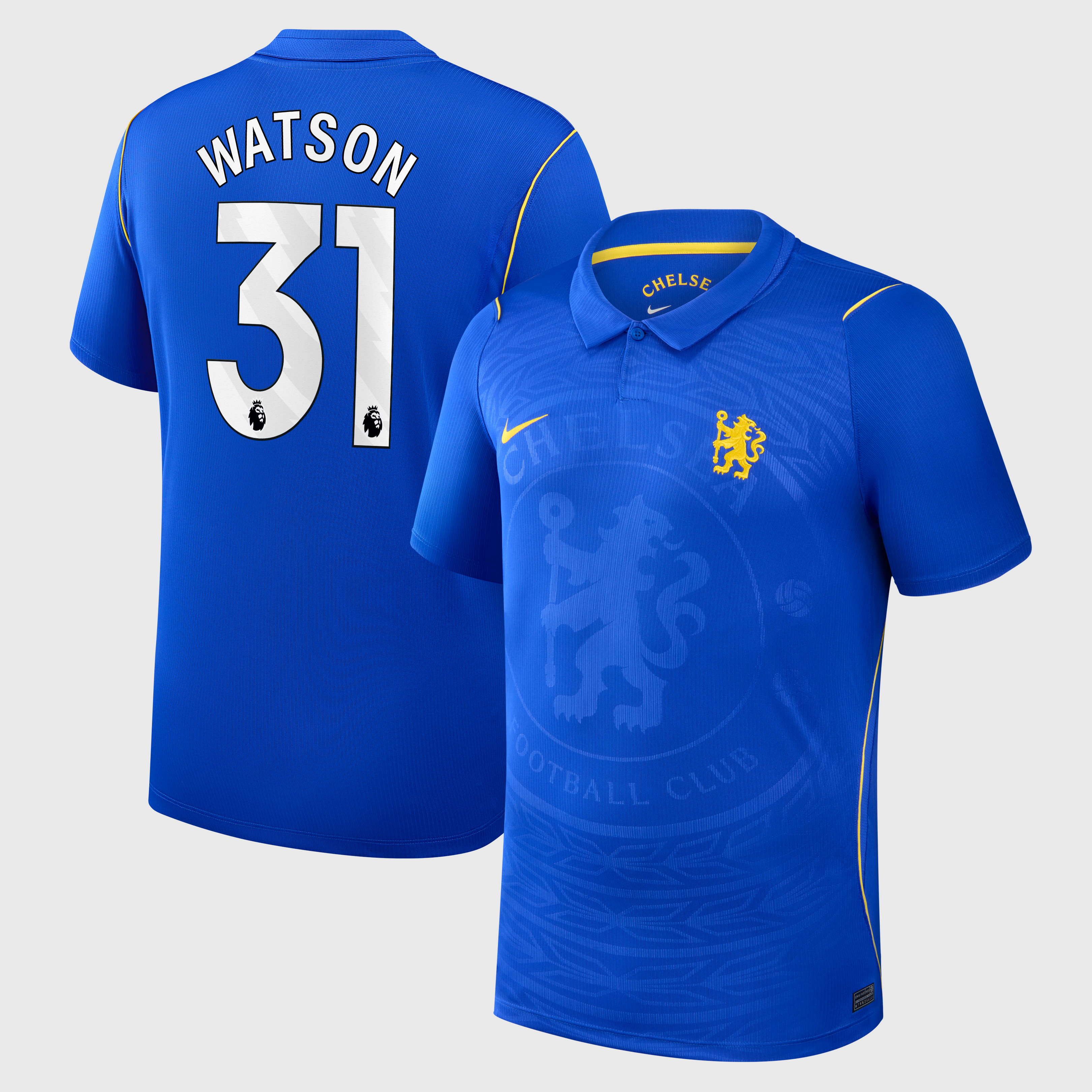 Chelsea Nike Home Stadium Shirt 2026-27 with Watson 31 printing