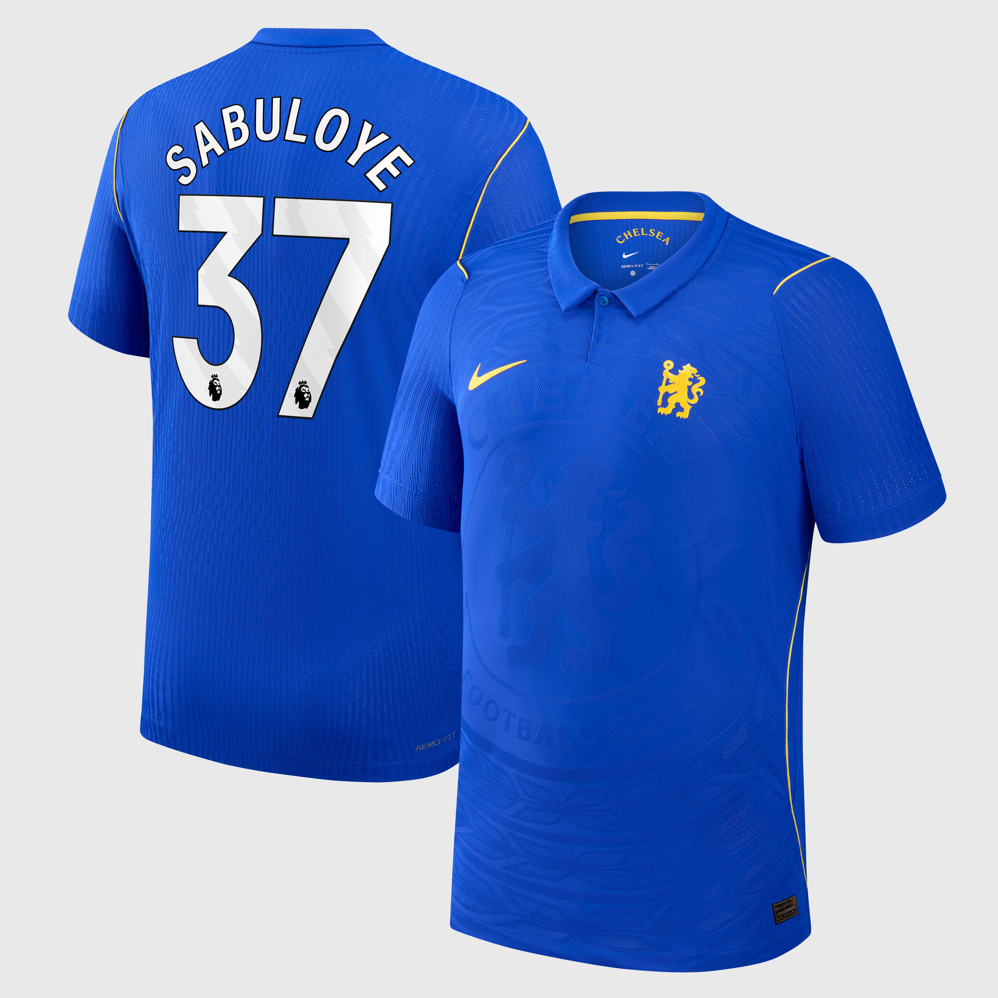 Chelsea Nike Home Aero-FIT Match Shirt 2026-27 - Kids with Sabuloye 37 printing