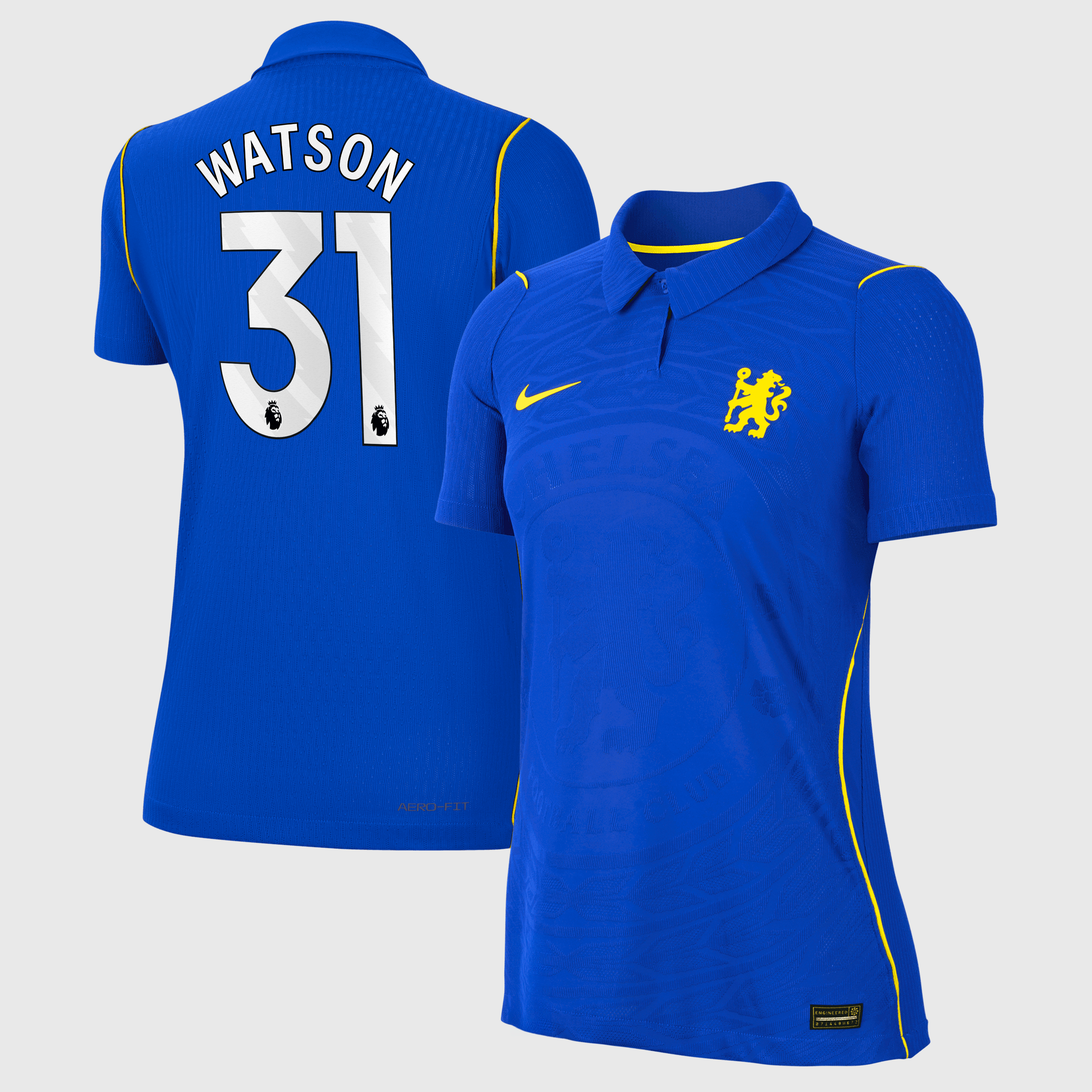 Chelsea Nike Home Aero-FIT Match Shirt 2026-27 - Womens with Watson 31 printing