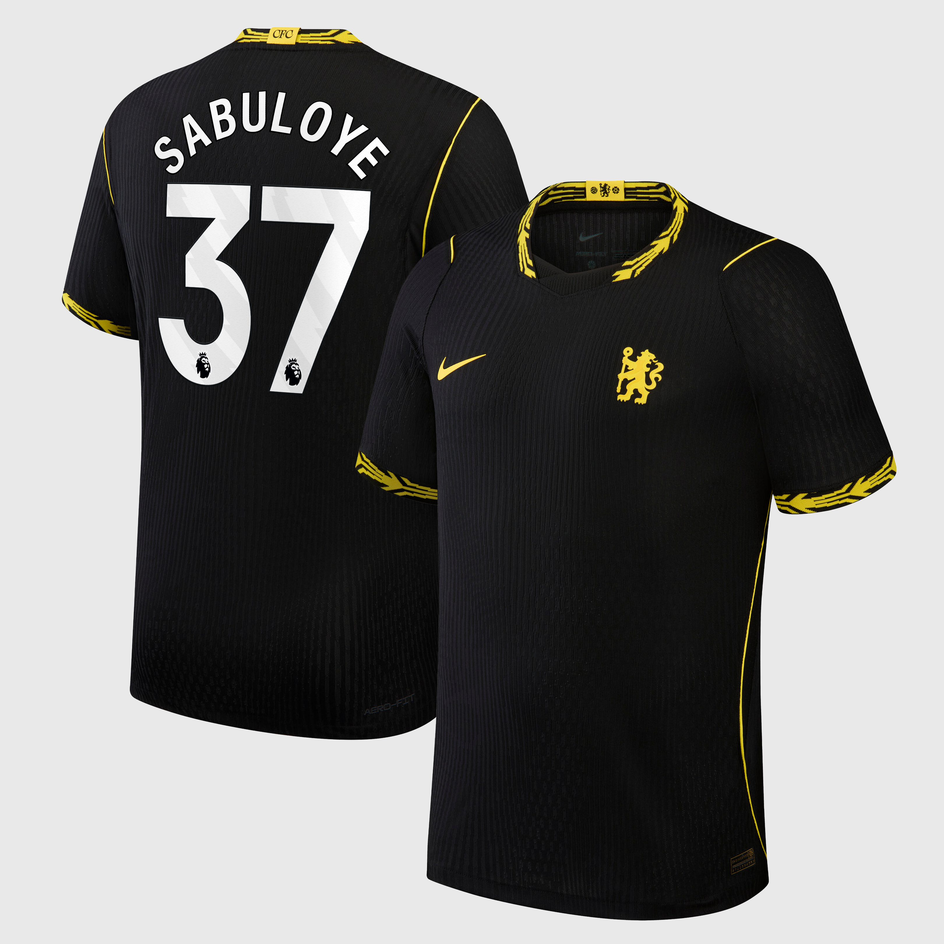 Chelsea Nike Aero-FIT Away Match Shirt 2026-27 with Sabuloye 37 printing