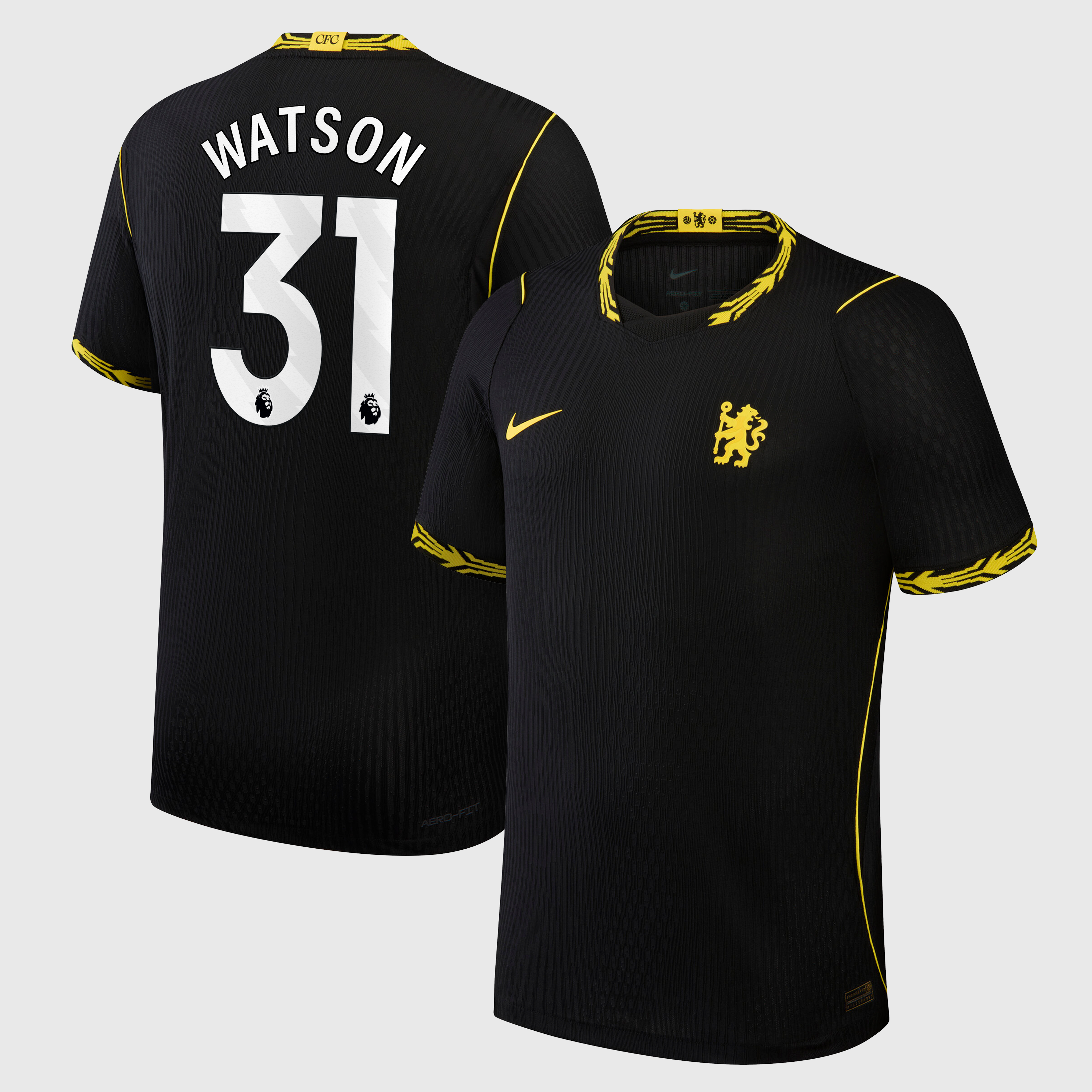 Chelsea Nike Aero-FIT Away Match Shirt 2026-27 with Watson 31 printing