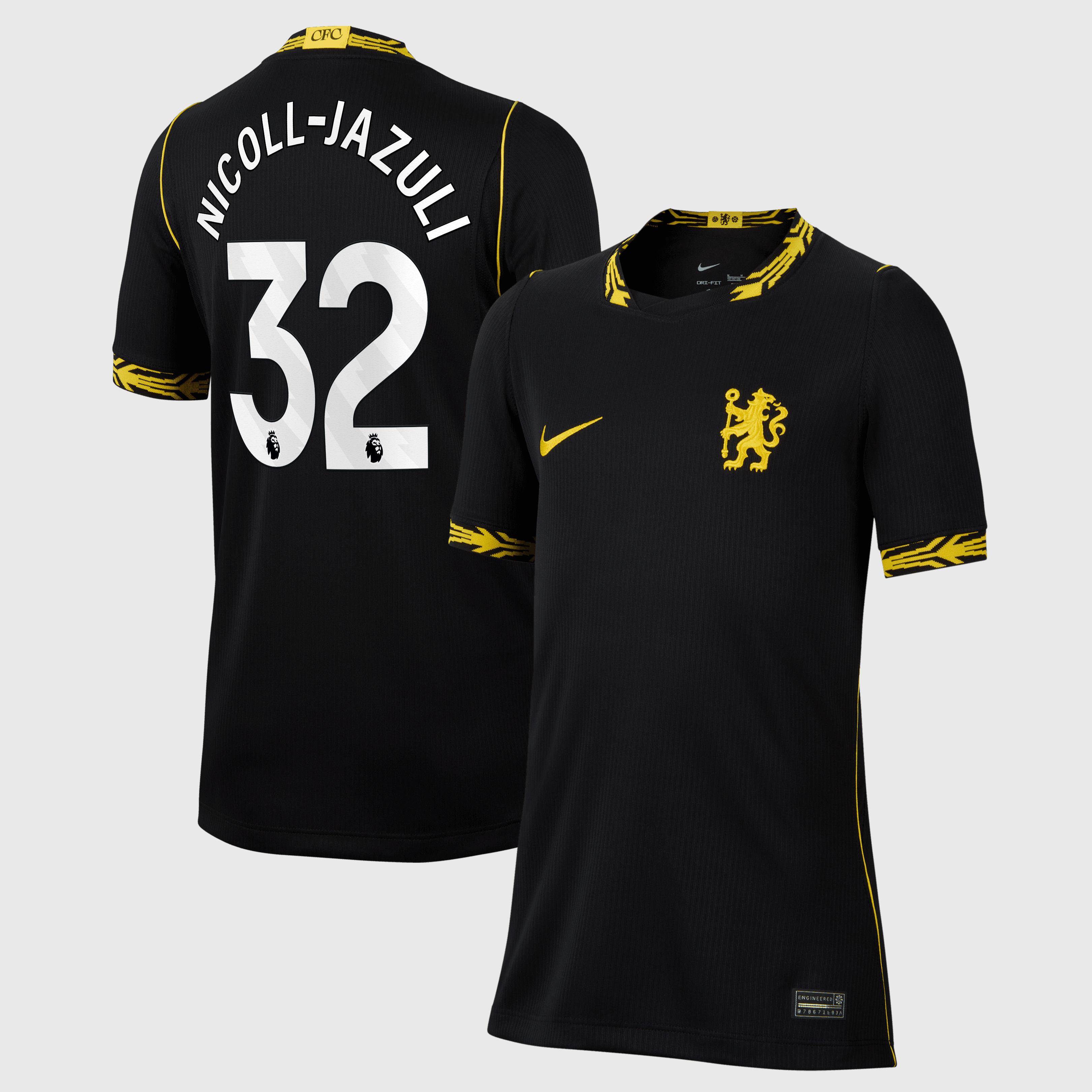 Chelsea Nike Away Stadium Shirt 2026-27 - Kids with Nicoll-Jazuli 32 printing