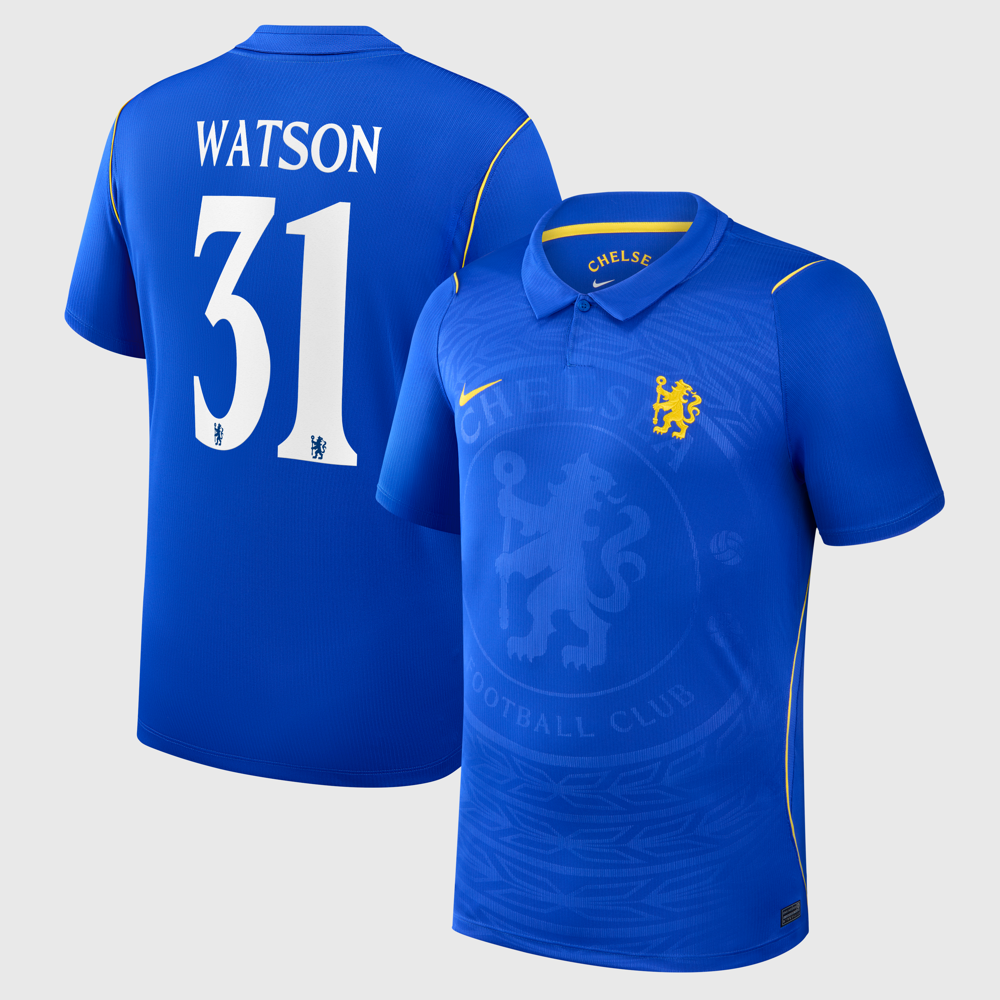 Chelsea Nike Home Stadium Shirt 2026-27 with Watson 31 printing