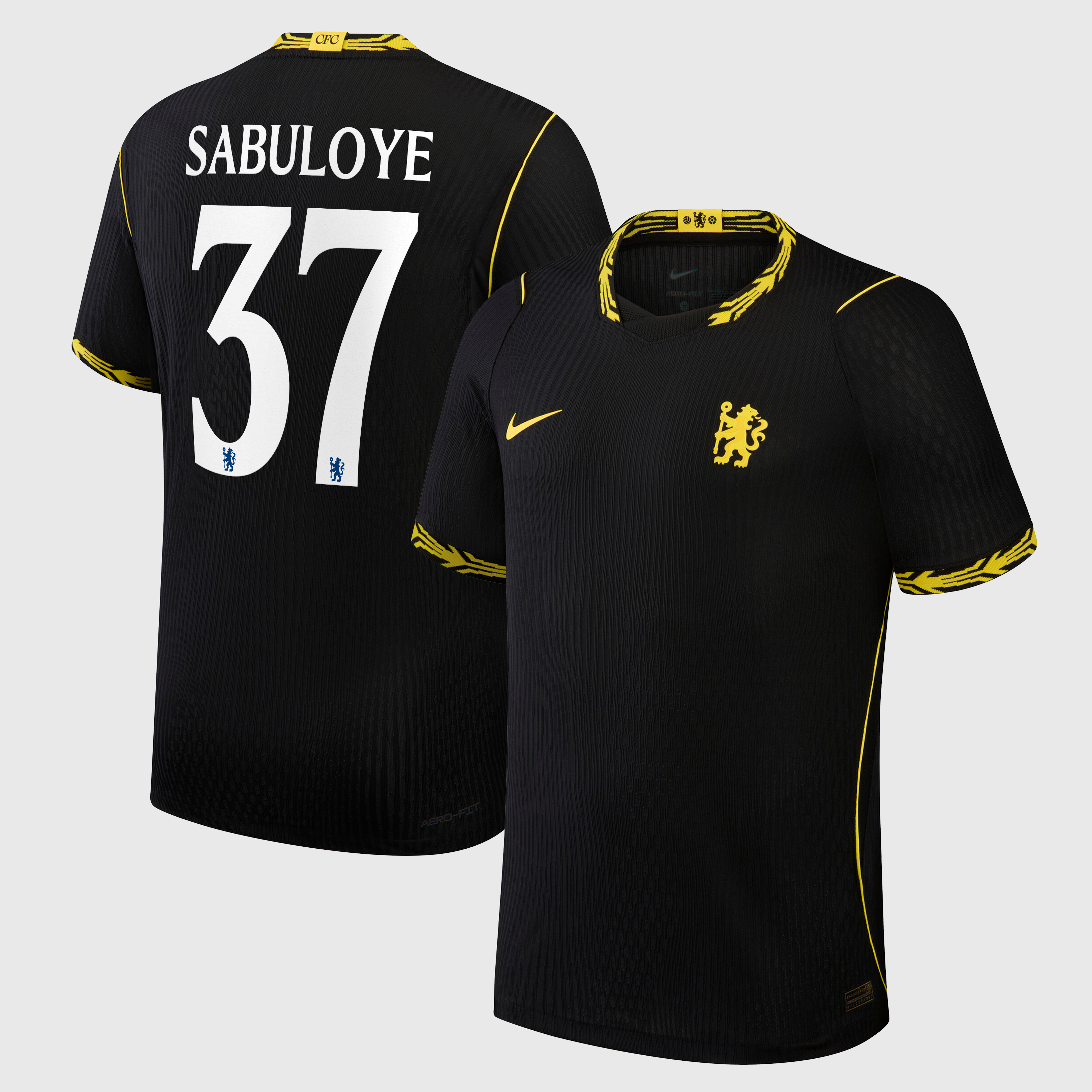Chelsea Nike Aero-FIT Away Match Shirt 2026-27 with Sabuloye 37 printing