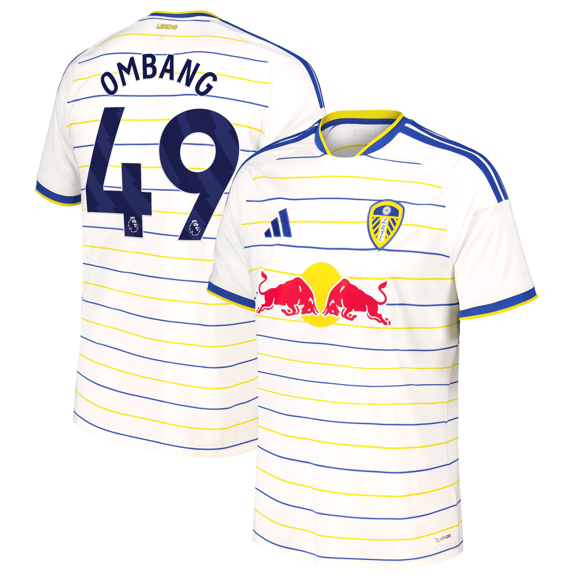 Leeds United adidas Home Shirt 2026-27 with Ombang 49 printing, , rebel_hi-res