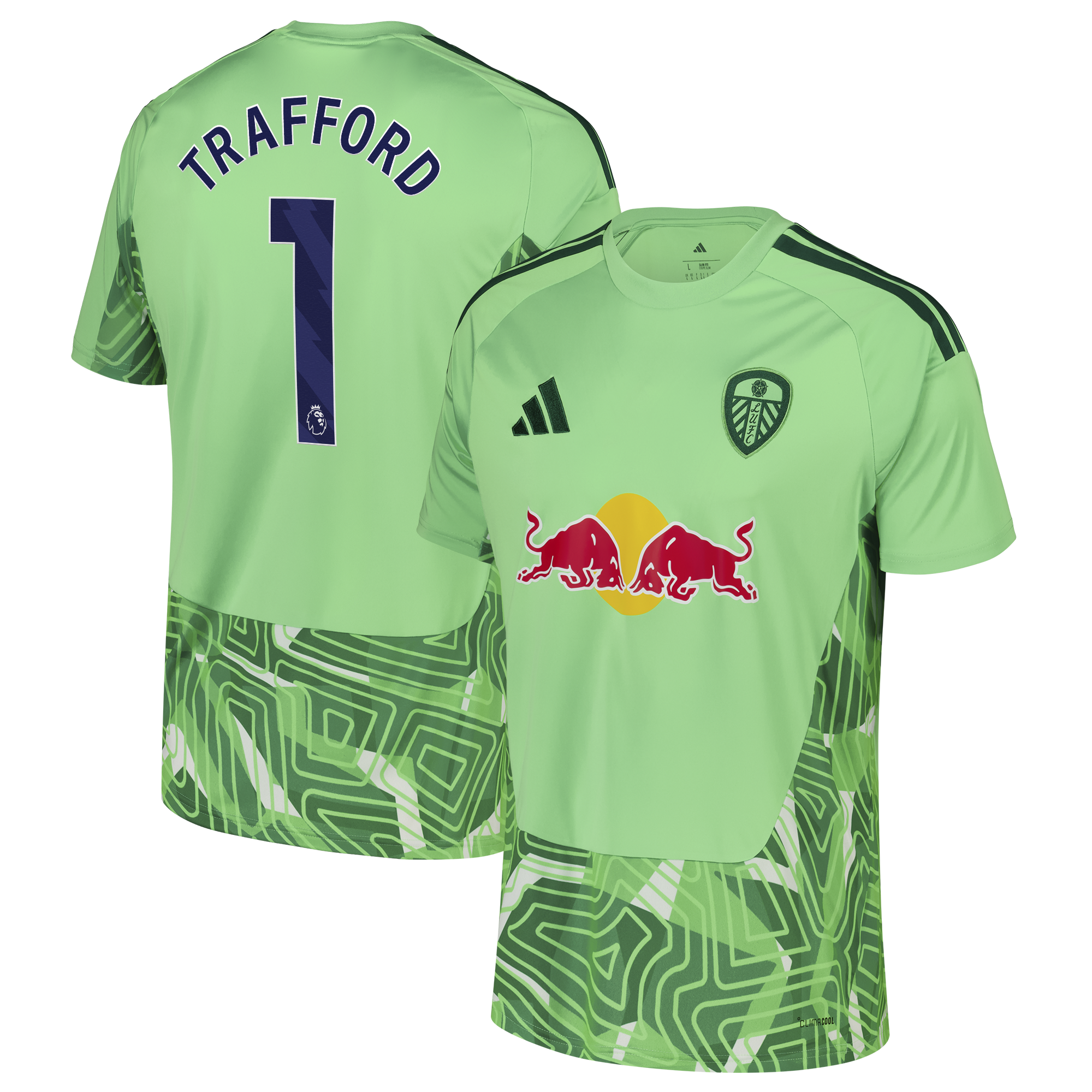 Leeds United adidas Goalkeeper Shirt 2026-27 with Trafford 1 printing, , rebel_hi-res