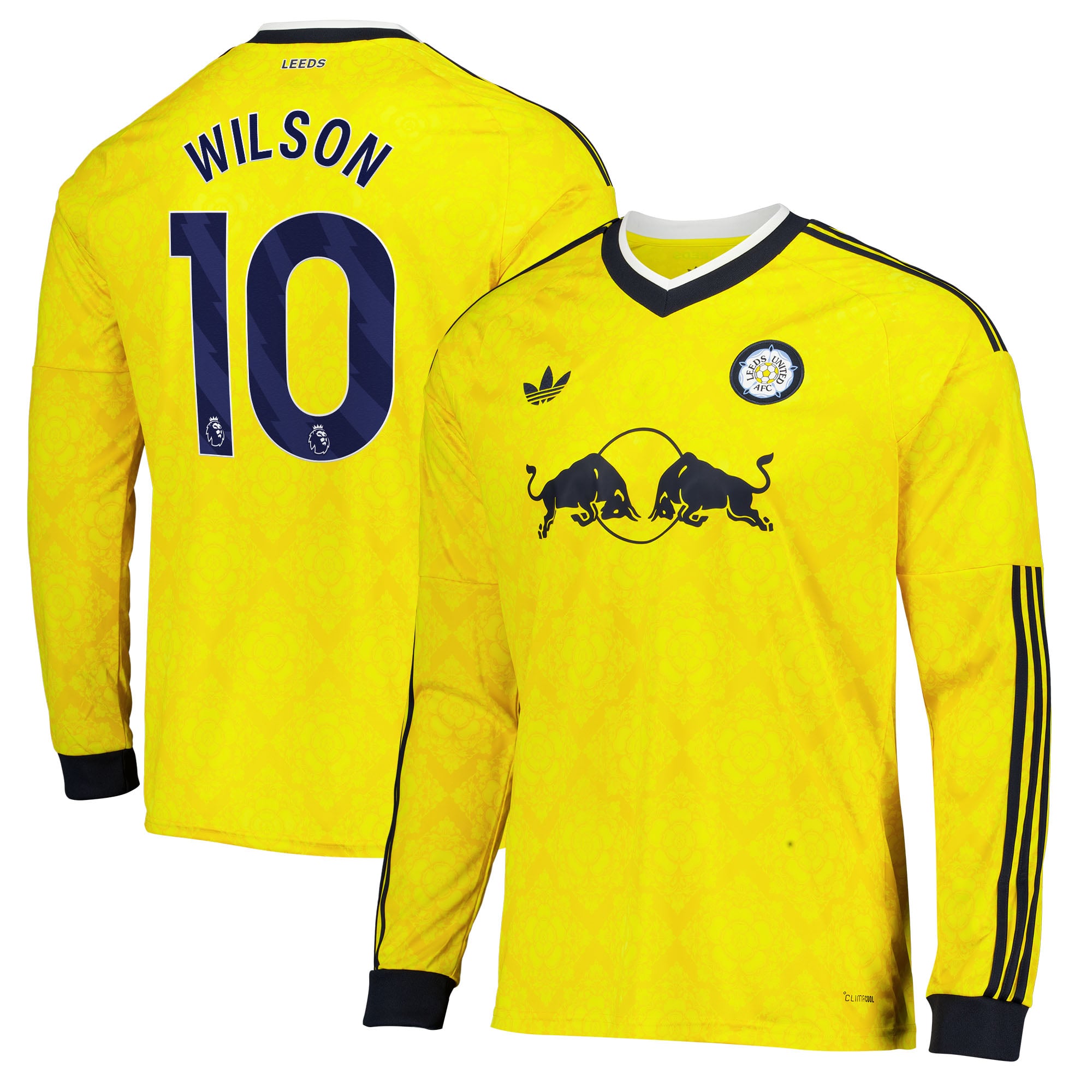 Leeds United adidas Away Shirt 2026-27 - Long Sleeve with Wilson 10 printing