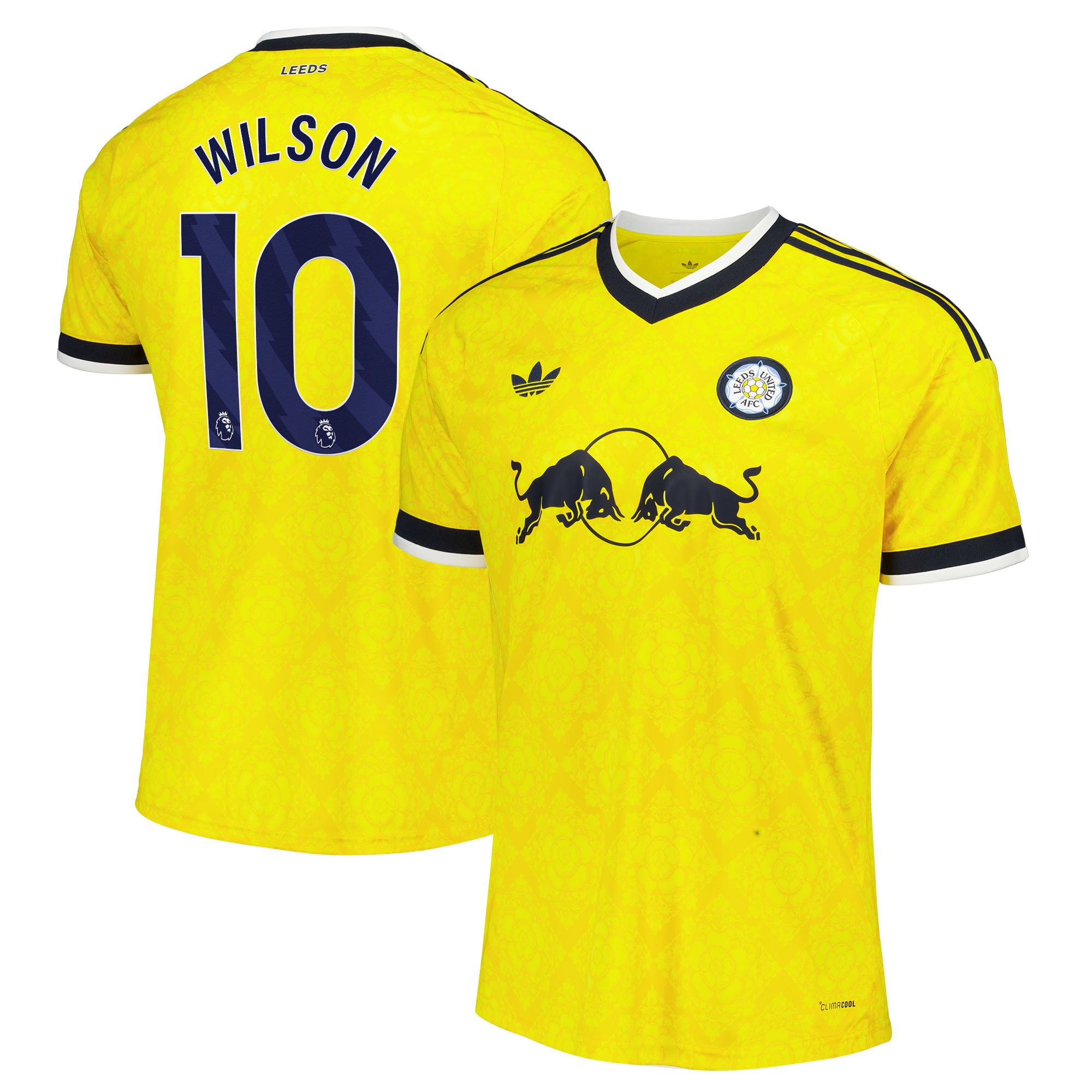 Leeds United adidas Away Shirt 2026-27 with Wilson 10 printing