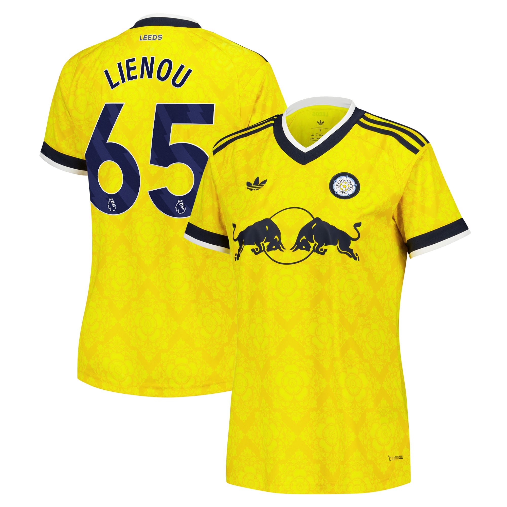 Leeds United adidas Away Shirt 2026-27 - Womens with Lienou 65 printing